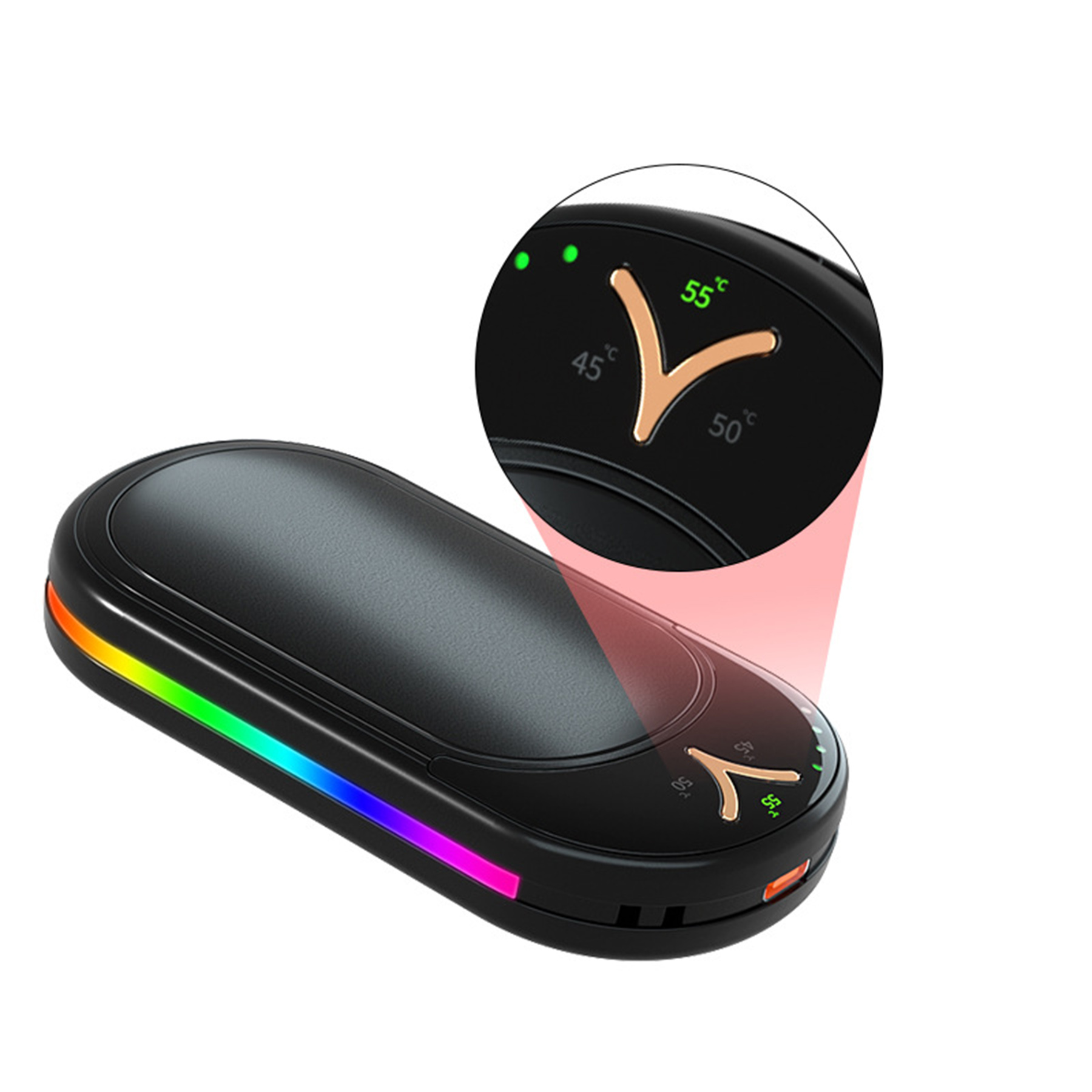 Ultra-thin Colorful Light Hand Warmer 2