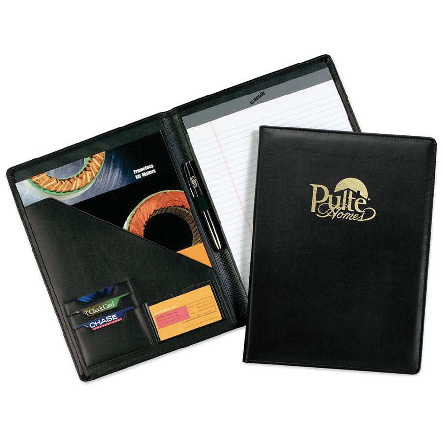19231 - 12.25 x 9.5 Black Milan Business Pad Folder 1