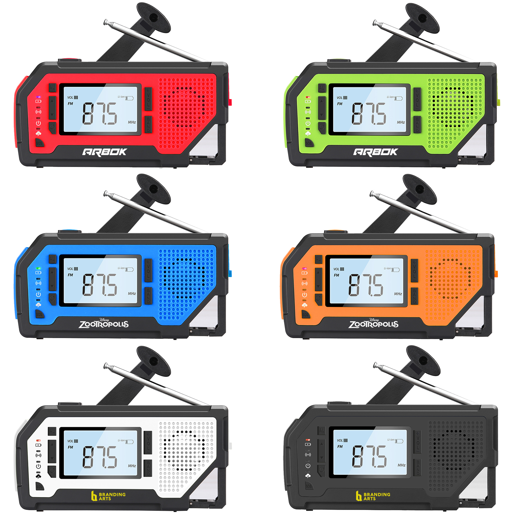 ResQ Emergency Weather Alert Radio – AM/FM/NOAA, 2000mAh Power Bank, Solar & Hand Crank 47