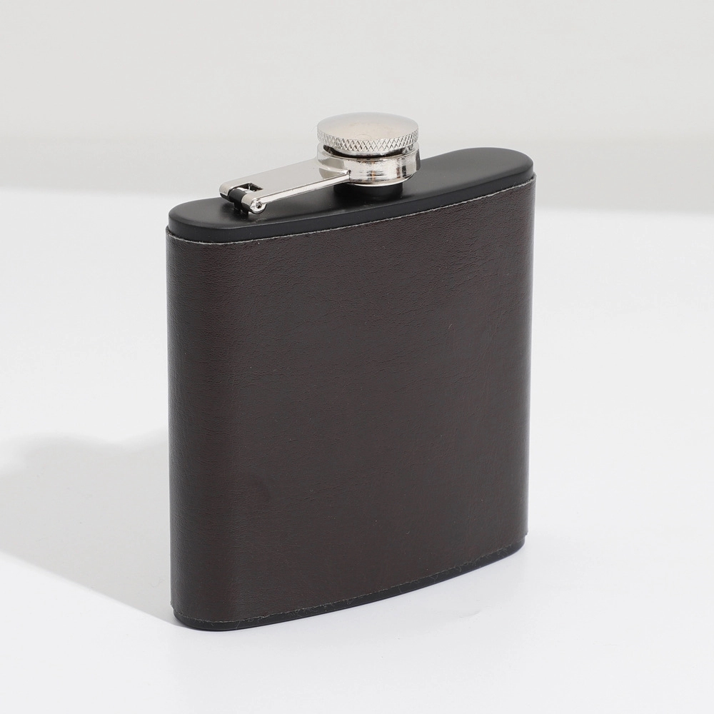 6 oz Stainless Steel Liquor Flask PU Surface 4