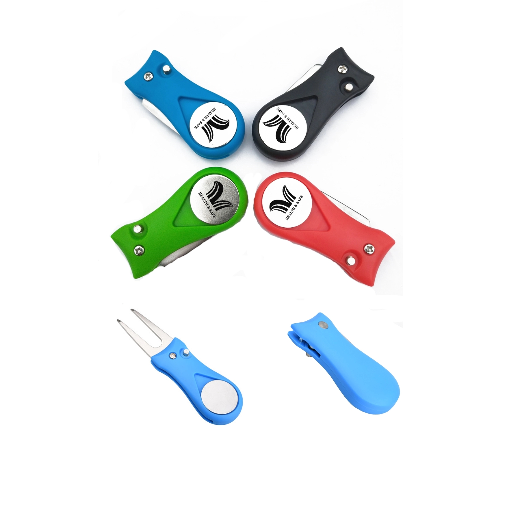 Golf Divot Repair Tool Foldable Stainless Steel Switchblade 1