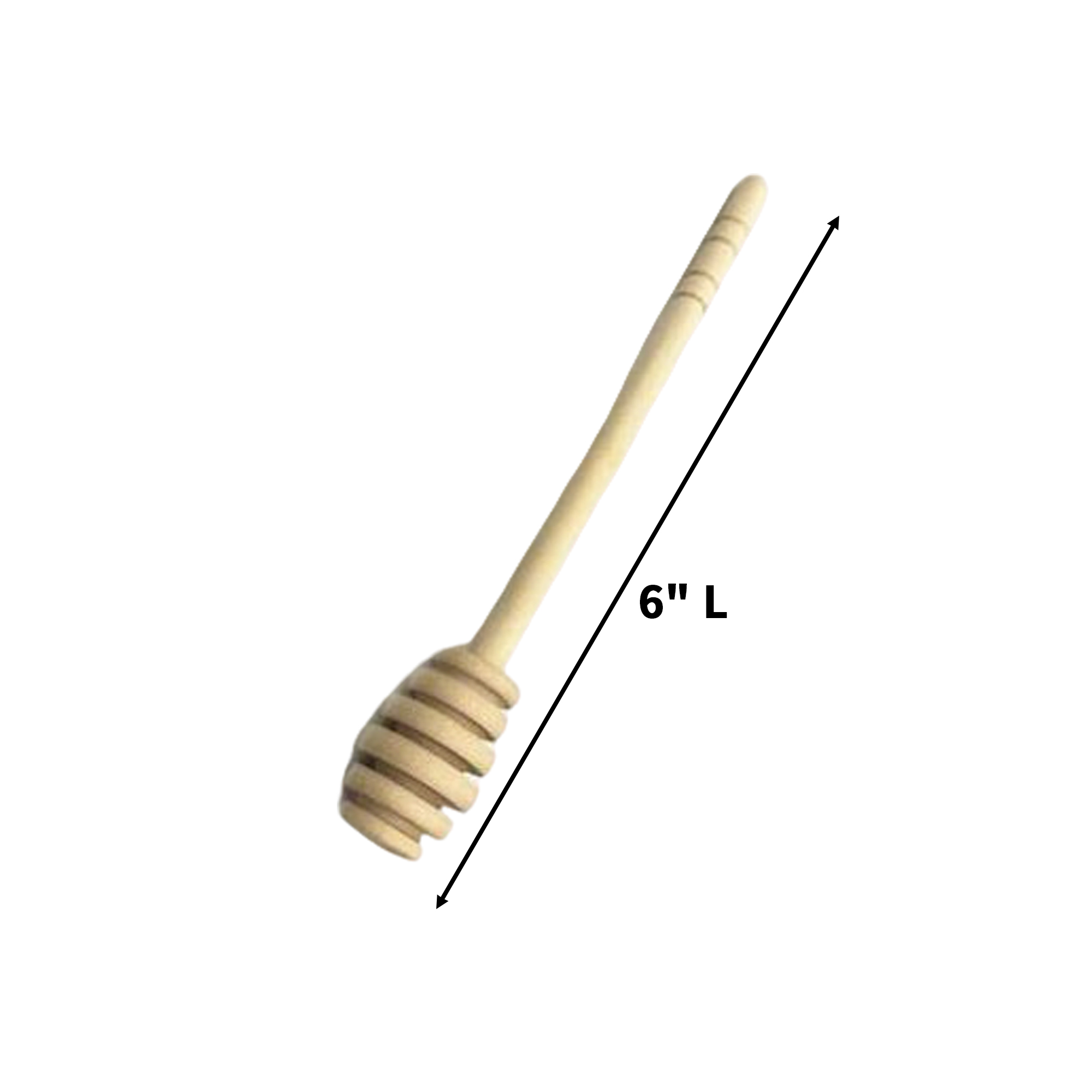 Wooden Honey Stir Stick With Long Handle 6" 12