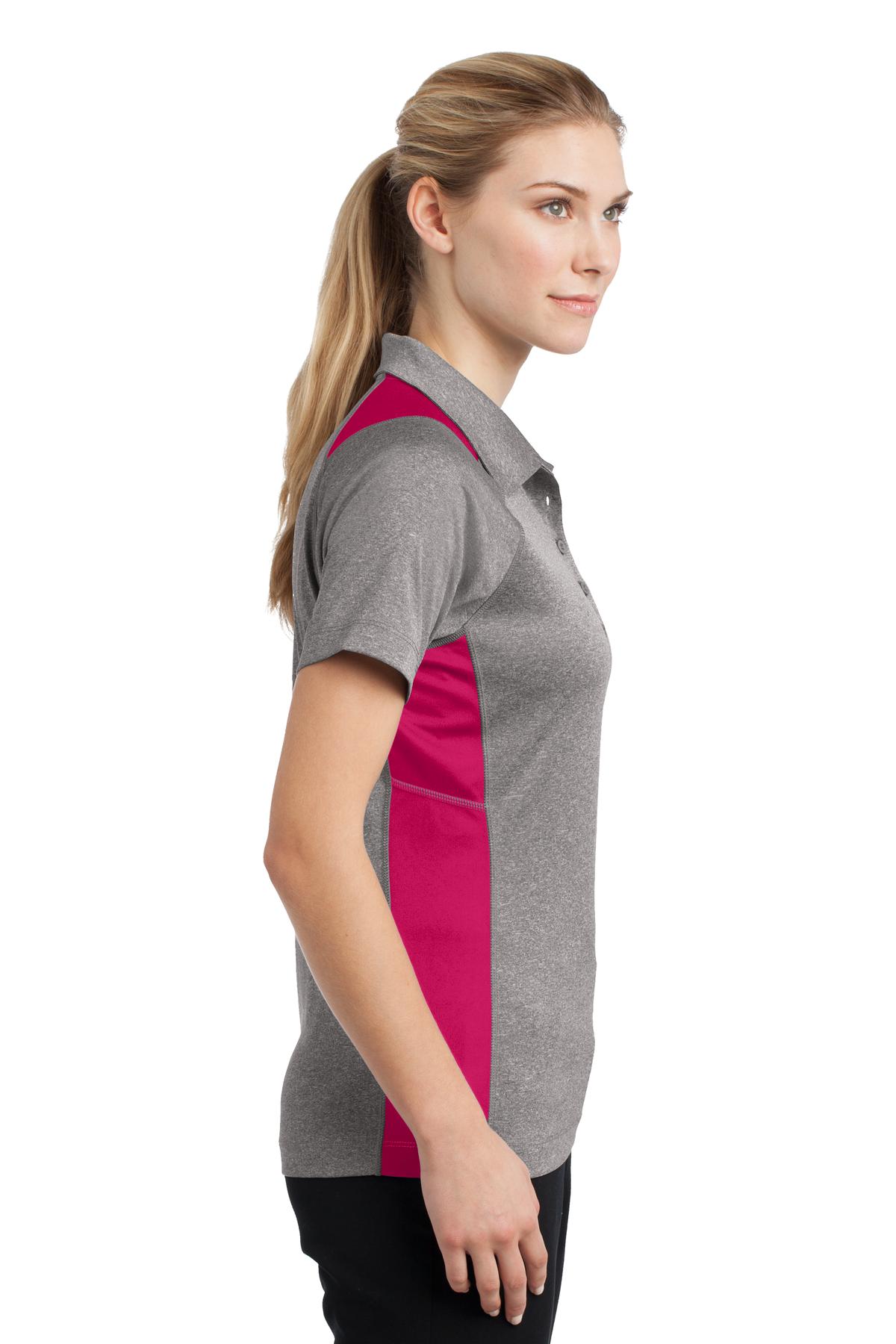 Sport-Tek® Women's Heather Colorblock Contender Polo 35