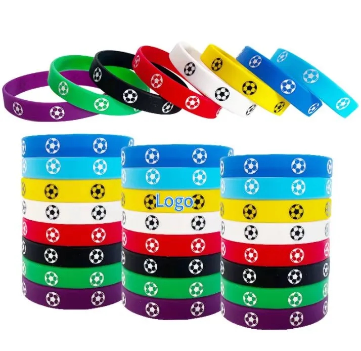 Soccer Ball Custom Silicone Wristbands 5