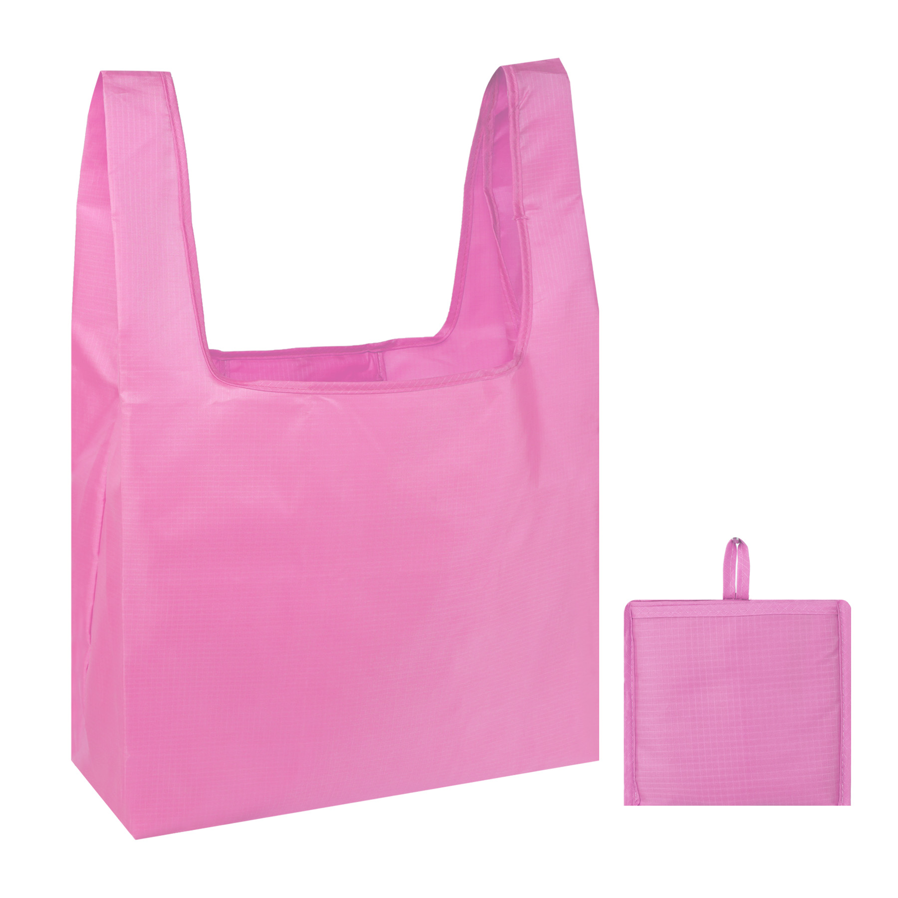 Foldable Shopping Grocery Tote Bag W/Inner Pouch, custom tote bag with logo imprint 4