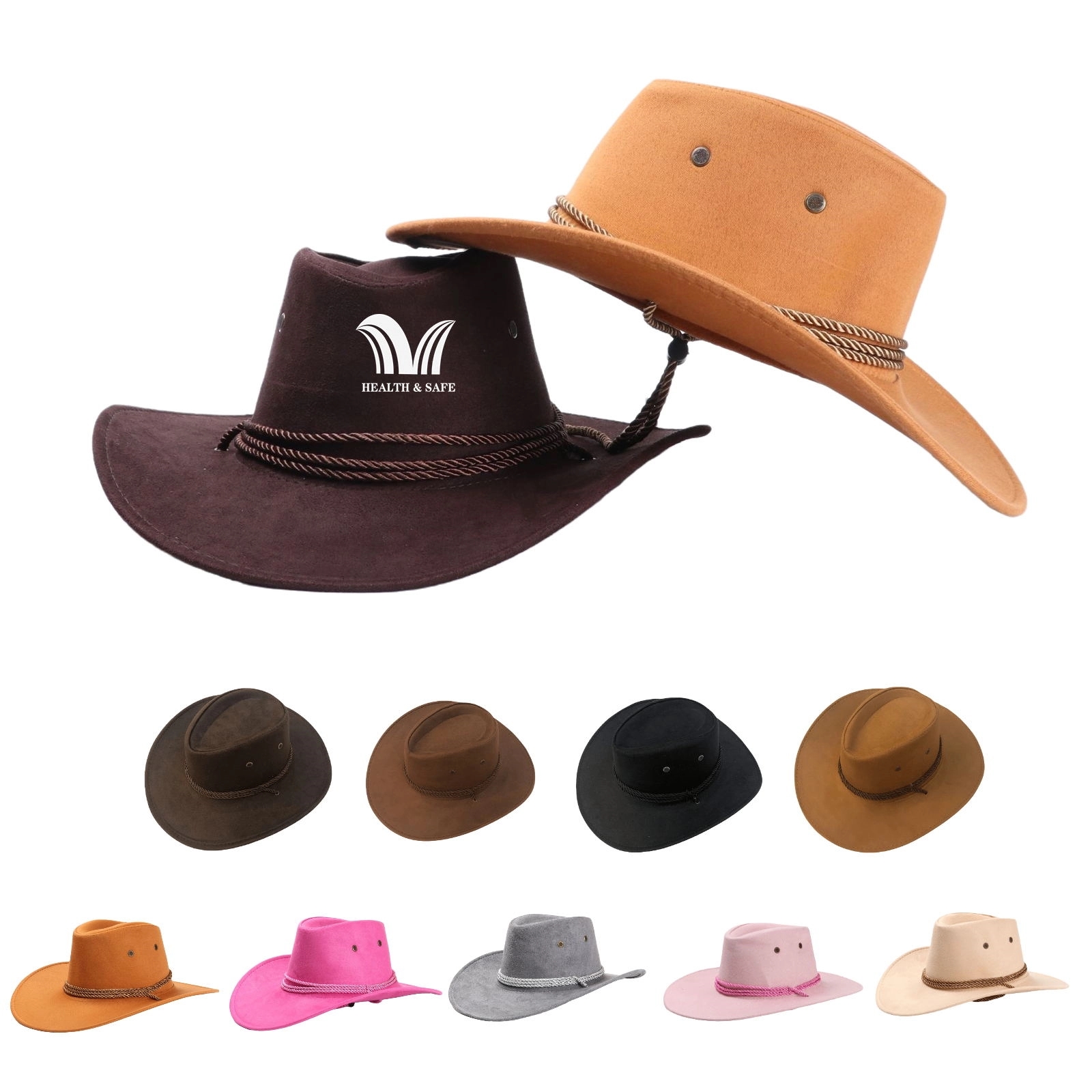 Felt Cowboy Hat with Drawstring 2