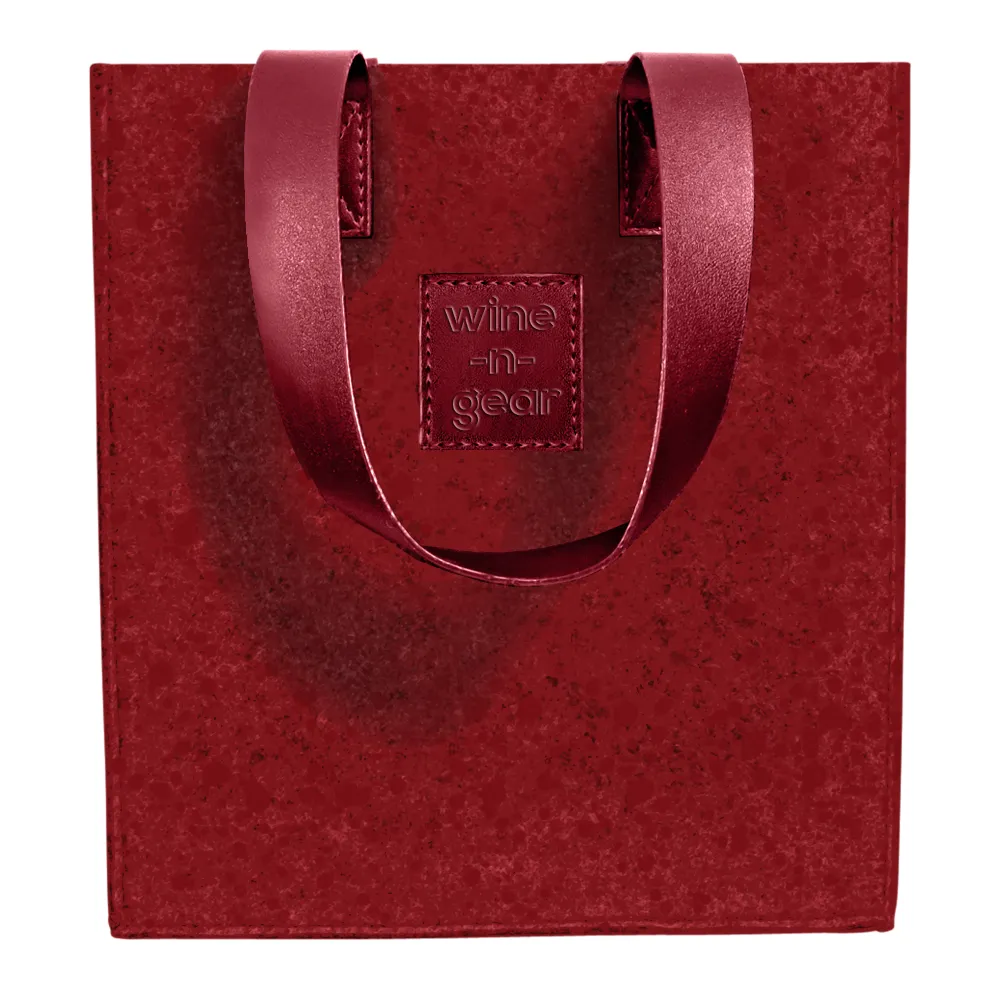 6-Bottle Felt Wine Tote 12