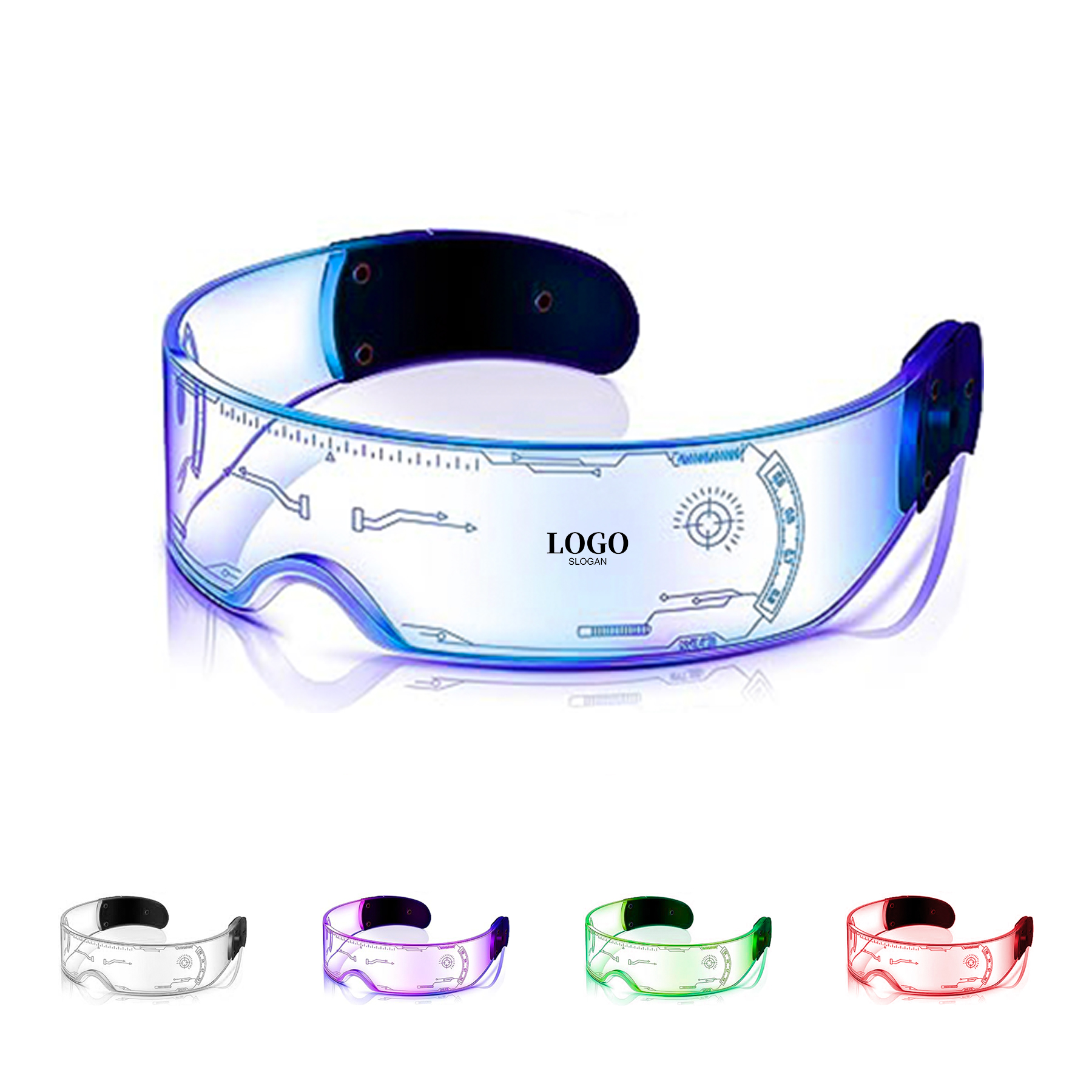 LED Visor Glasses 2