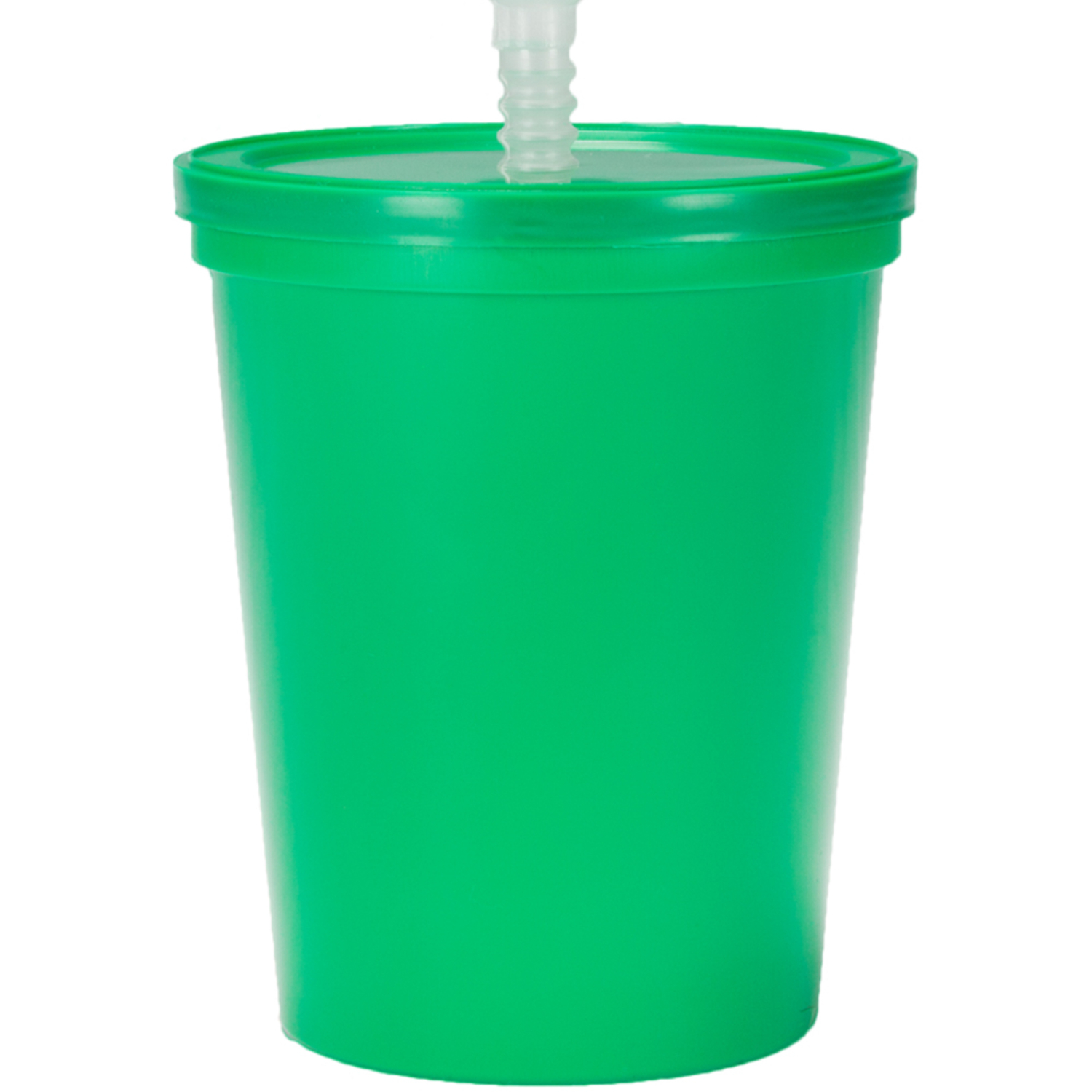Plastic Stadium Splash Cups with Lid and Straw, 16 oz. 5