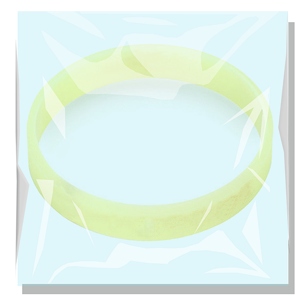 Individually Packaged Blank Silicone Wristband 1