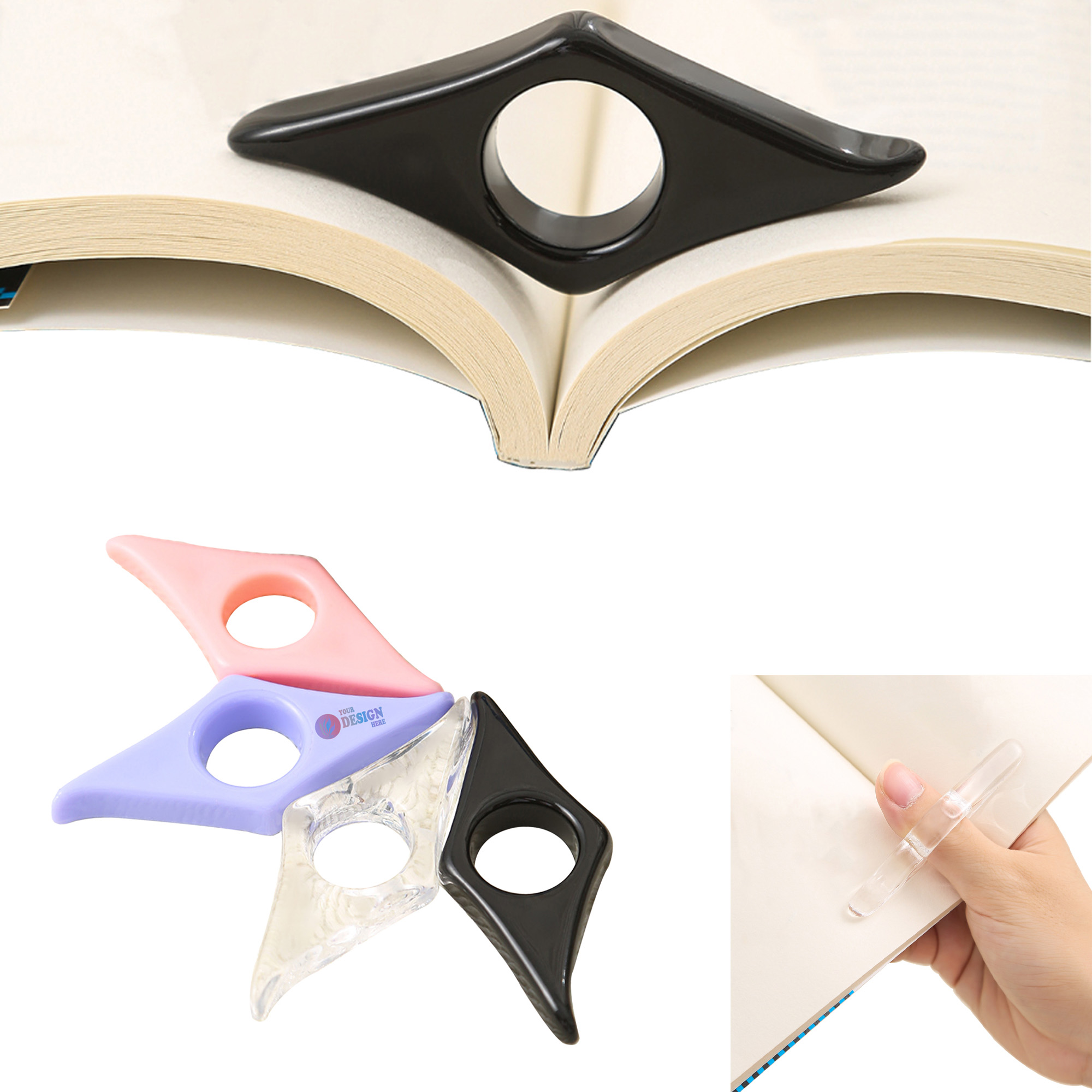 Custom Acrylic Thumb Book Holder Bookmark 2