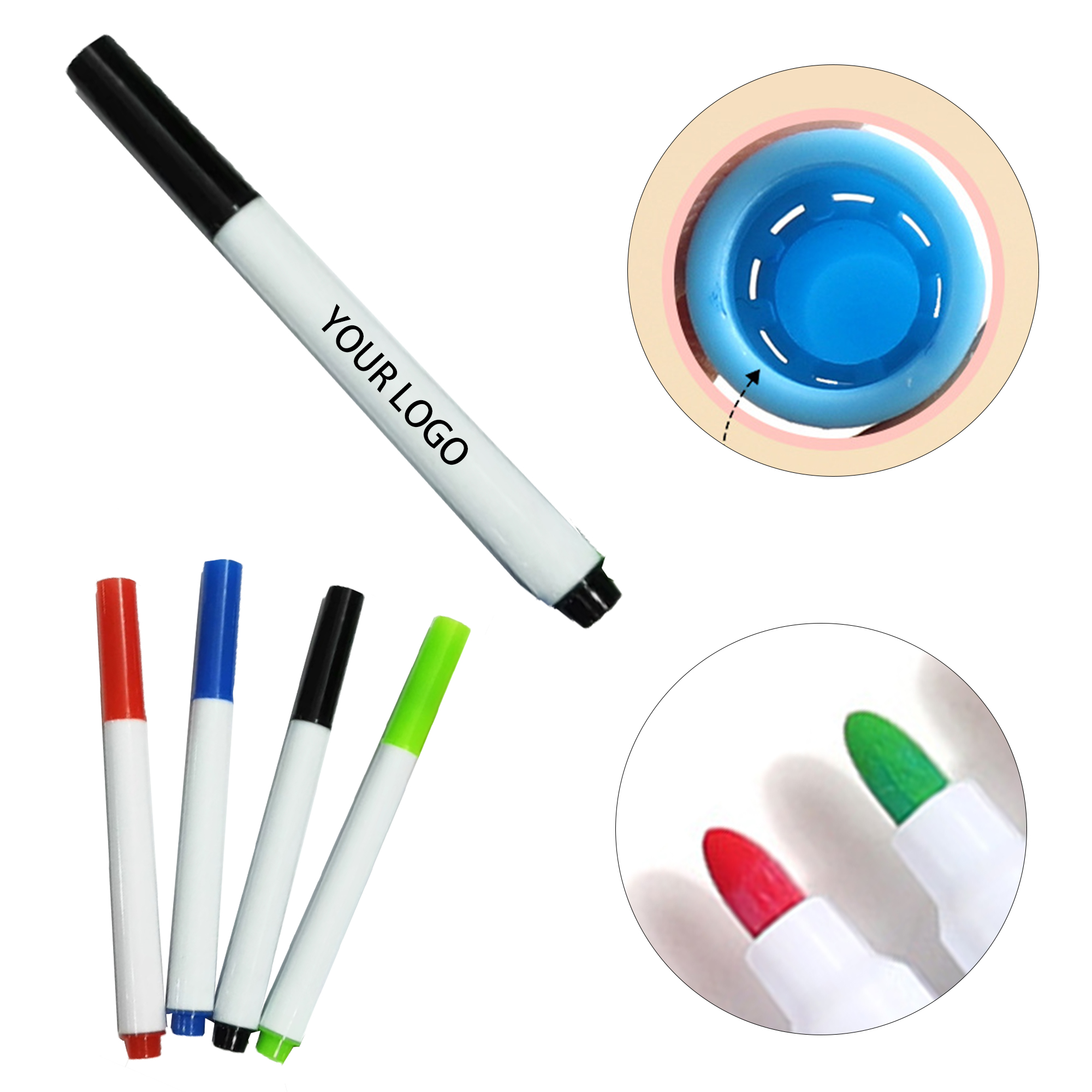 MOQ:50pcs Erasable Marker Pens 1