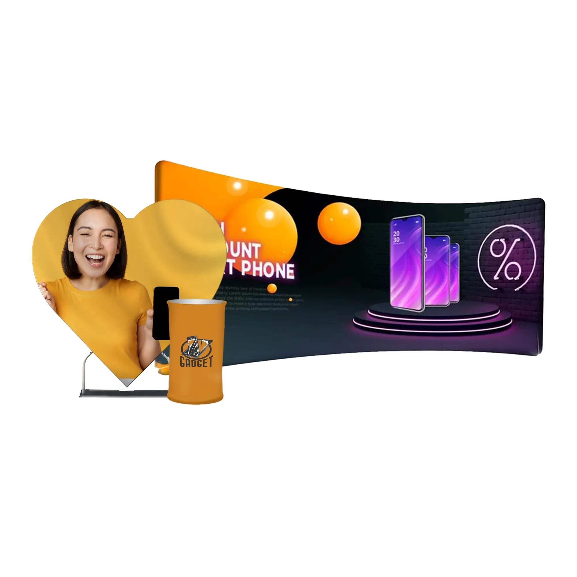 20' Curved Backdrop Kit 3