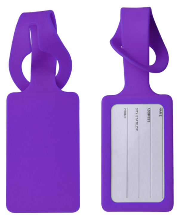 Rectangular Silicone Luggage Tag 14