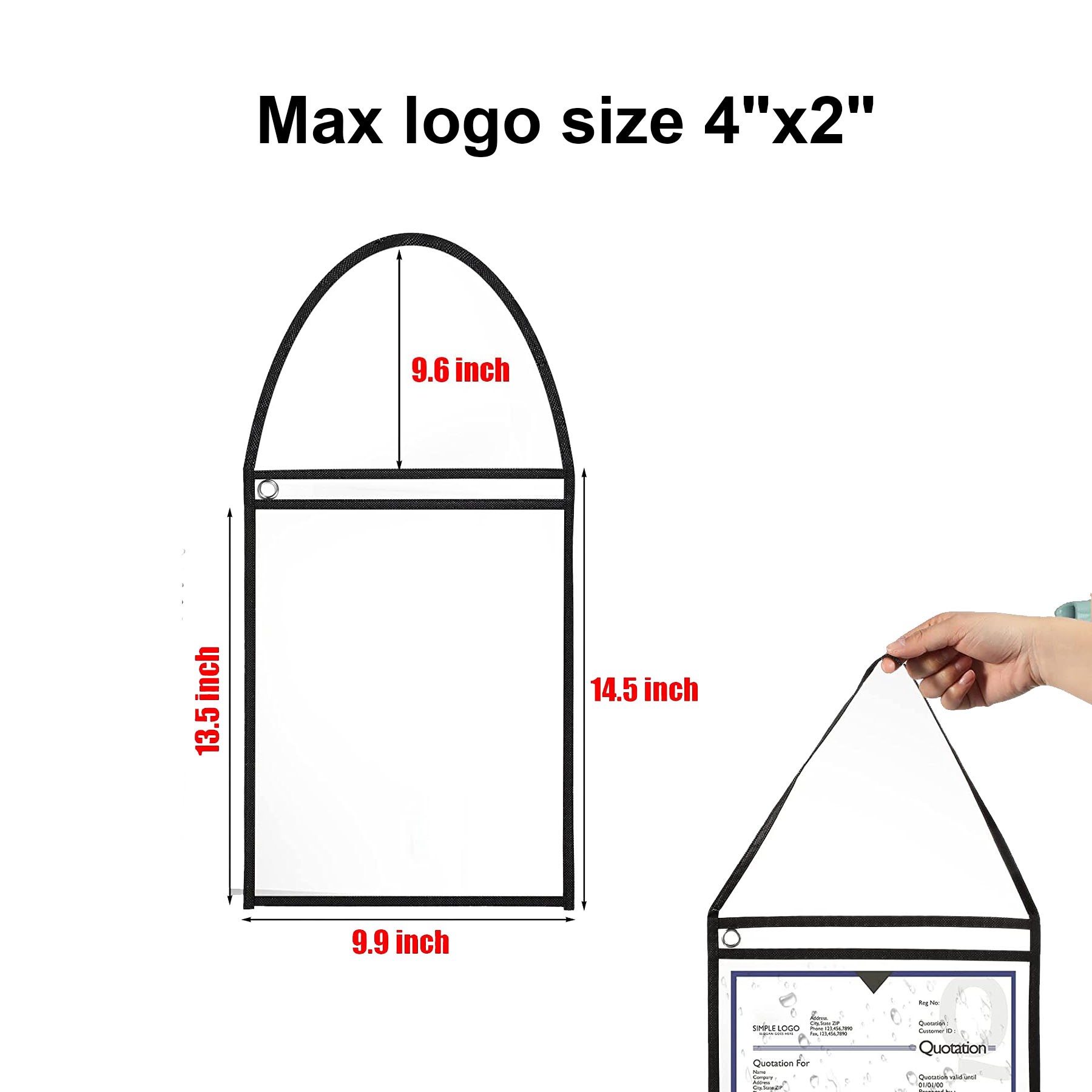 Clear Plastic Dry Erase Pocket Sleeves 2