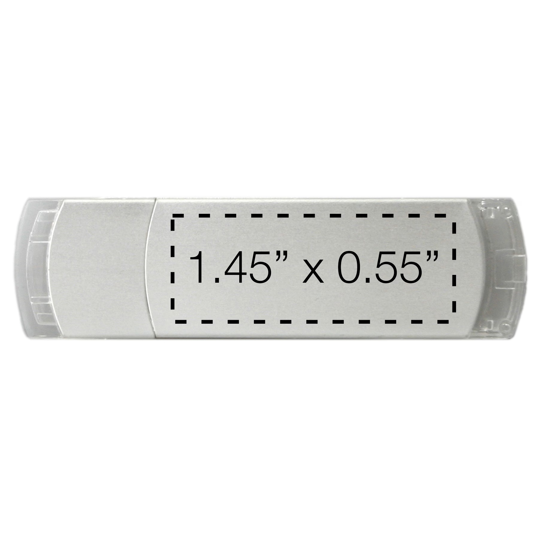Classic Metal USB Flash Drive W/ Plastic Accents (2GB) 1