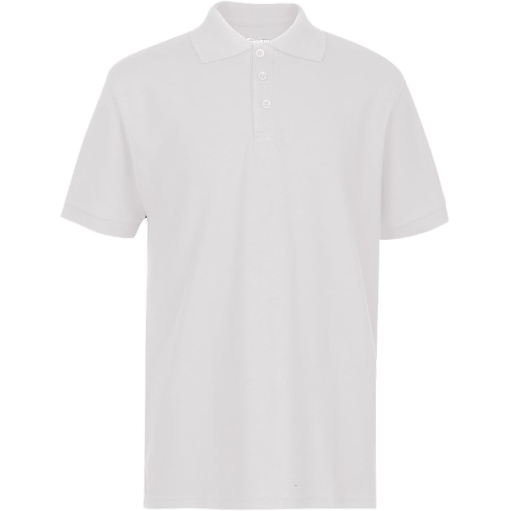 Youth Polo Shirts - White Size 3/4 (XXS) 1