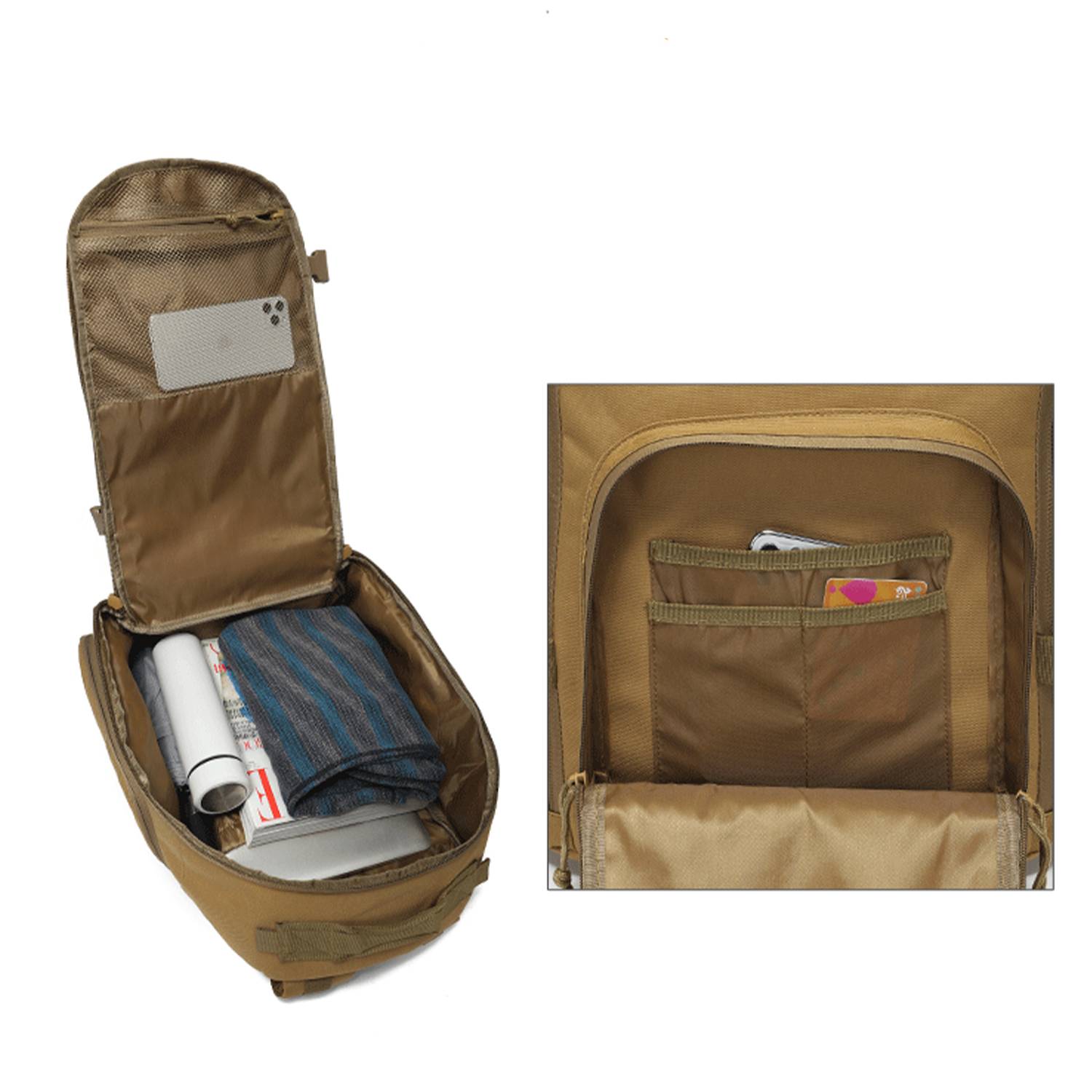 Mountaineering Hiking Backpack Waterproof Multifunction 3