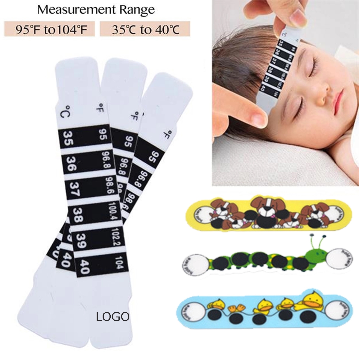 Baby Forehead Strip Temperature Test Sticker 1