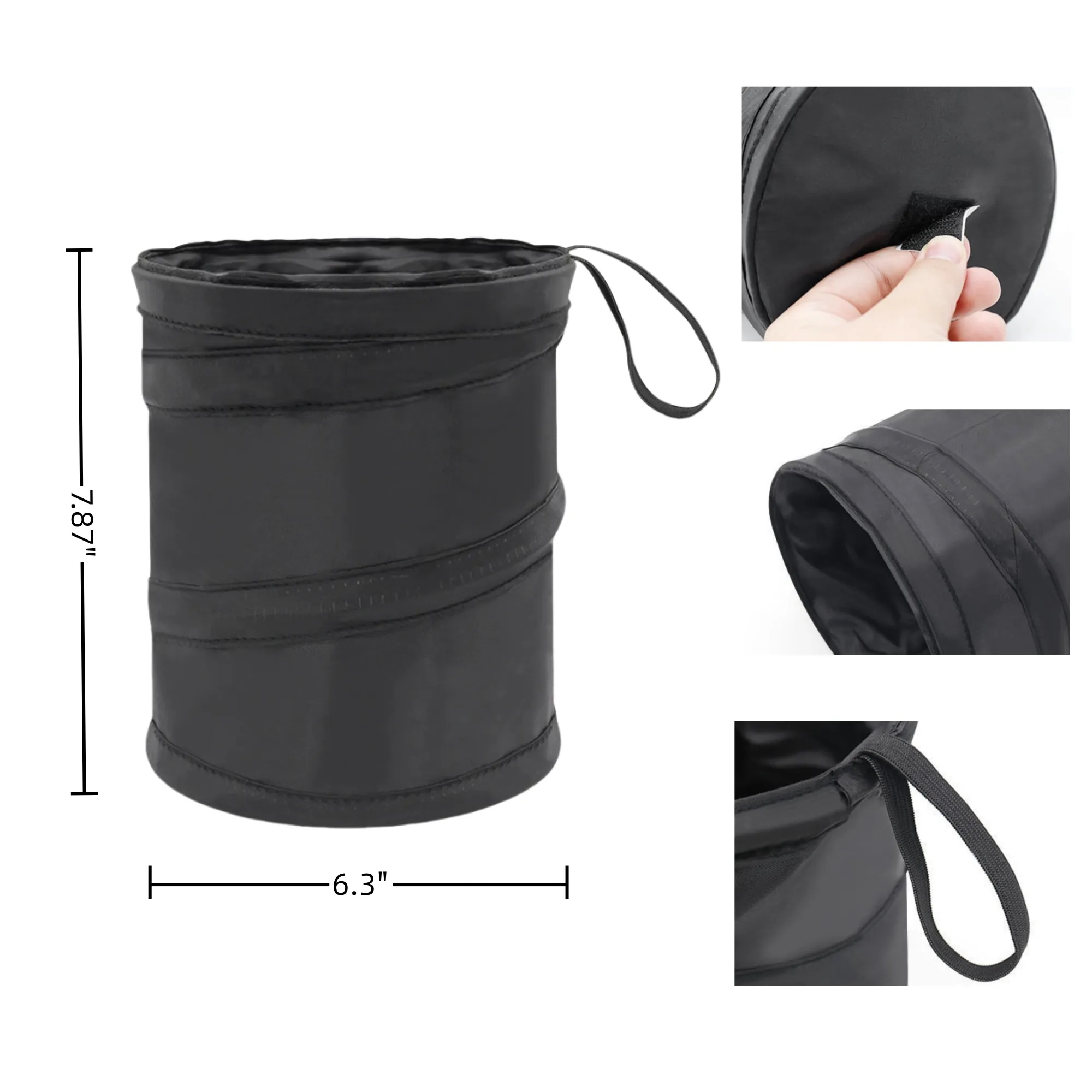 Portable Foldable Car Trash Can Logo Print Promo Events 3