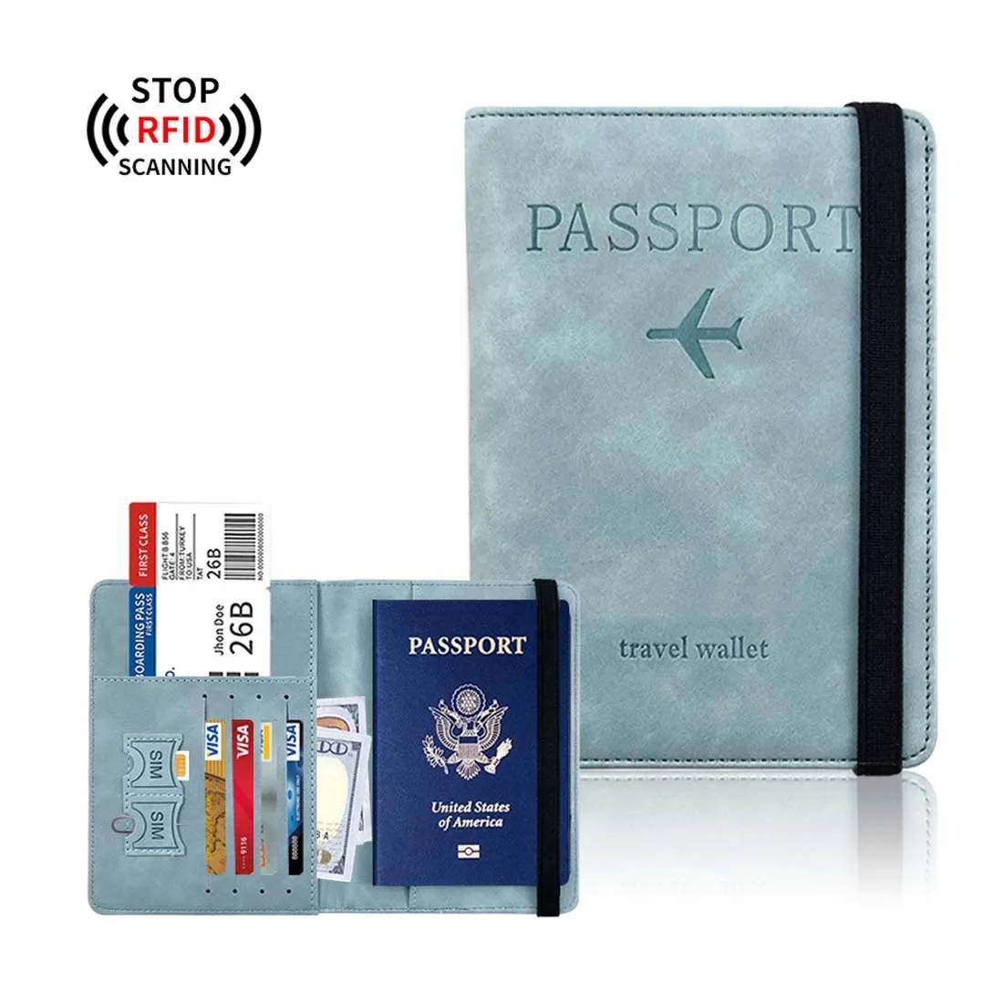 RFID Blocking Passport Holder 2