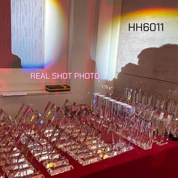 Engraved Crystal Trophy Award Plaque Supplier 5