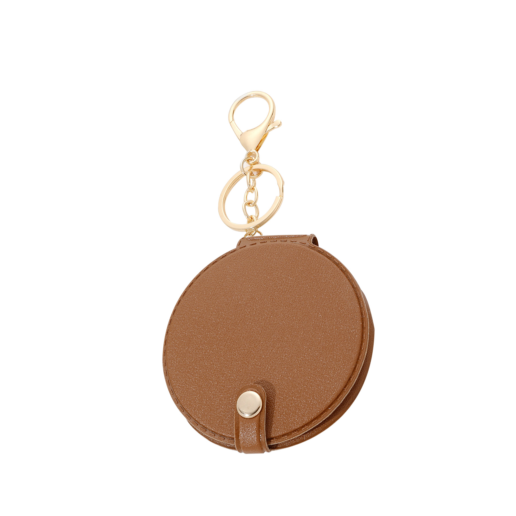 PeltGlow Leather Keychain Compact Mirror 10