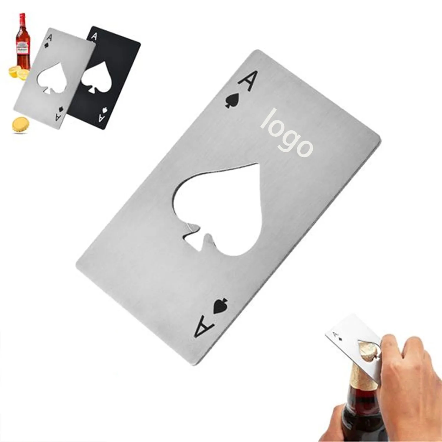 Poker Card Stainless Steel Can Bottle Openers 1