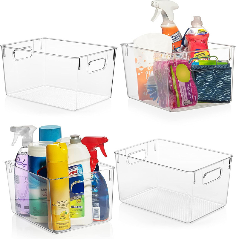 Clear Plastic Storage Bins 6