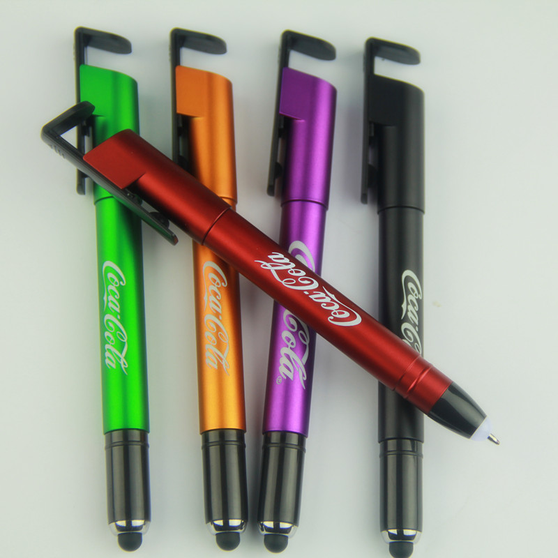 3-in-1 Light Up Logo Stylus Pen with Phone Holder 5