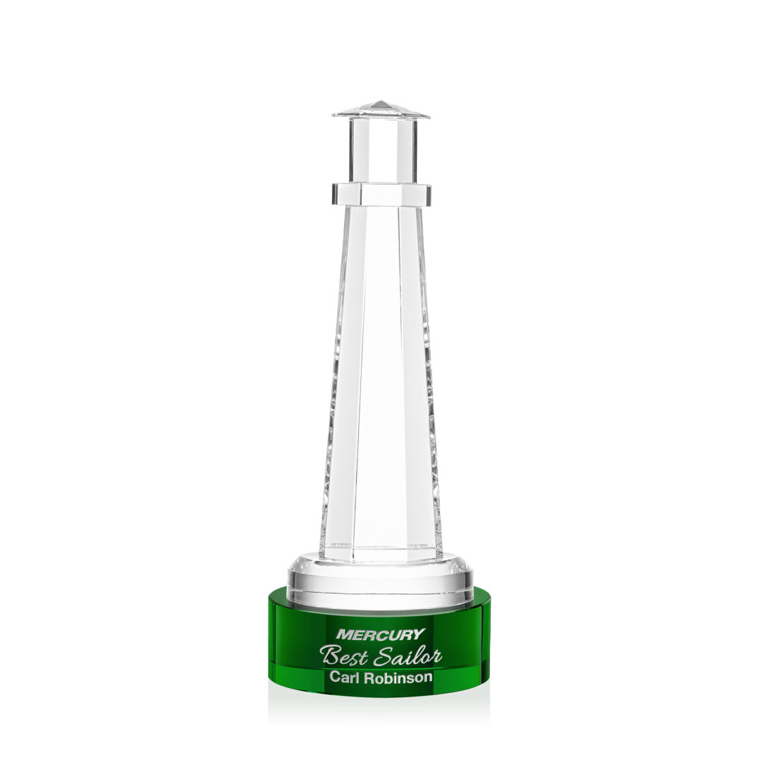 Lighthouse Award on Stanrich Base - Green 10
