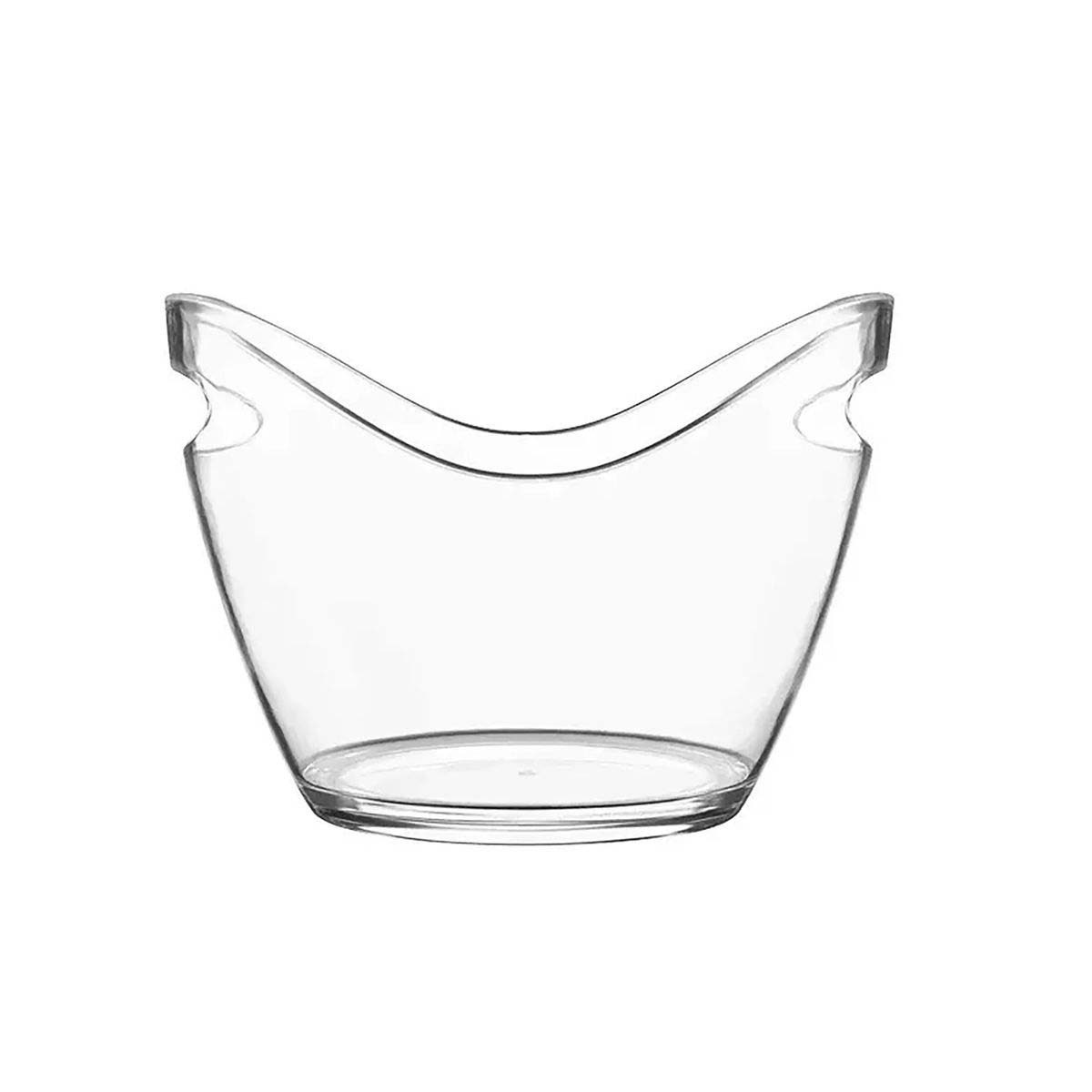 8L Clear Ice Bucket with Sturdy Plastic Design 3