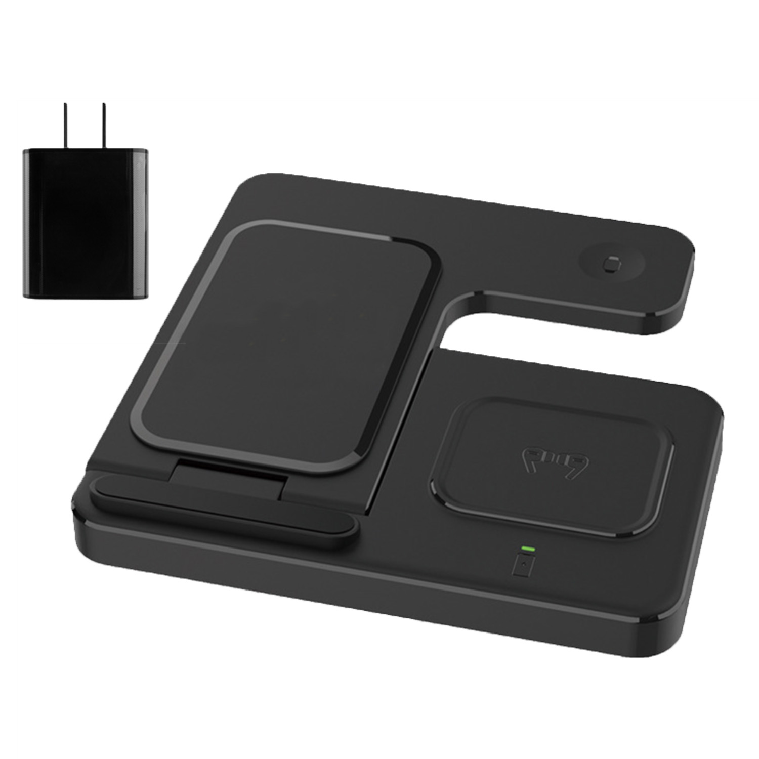 3IN1 Wireless 15W Charging Station with 18W Wall Charger 1