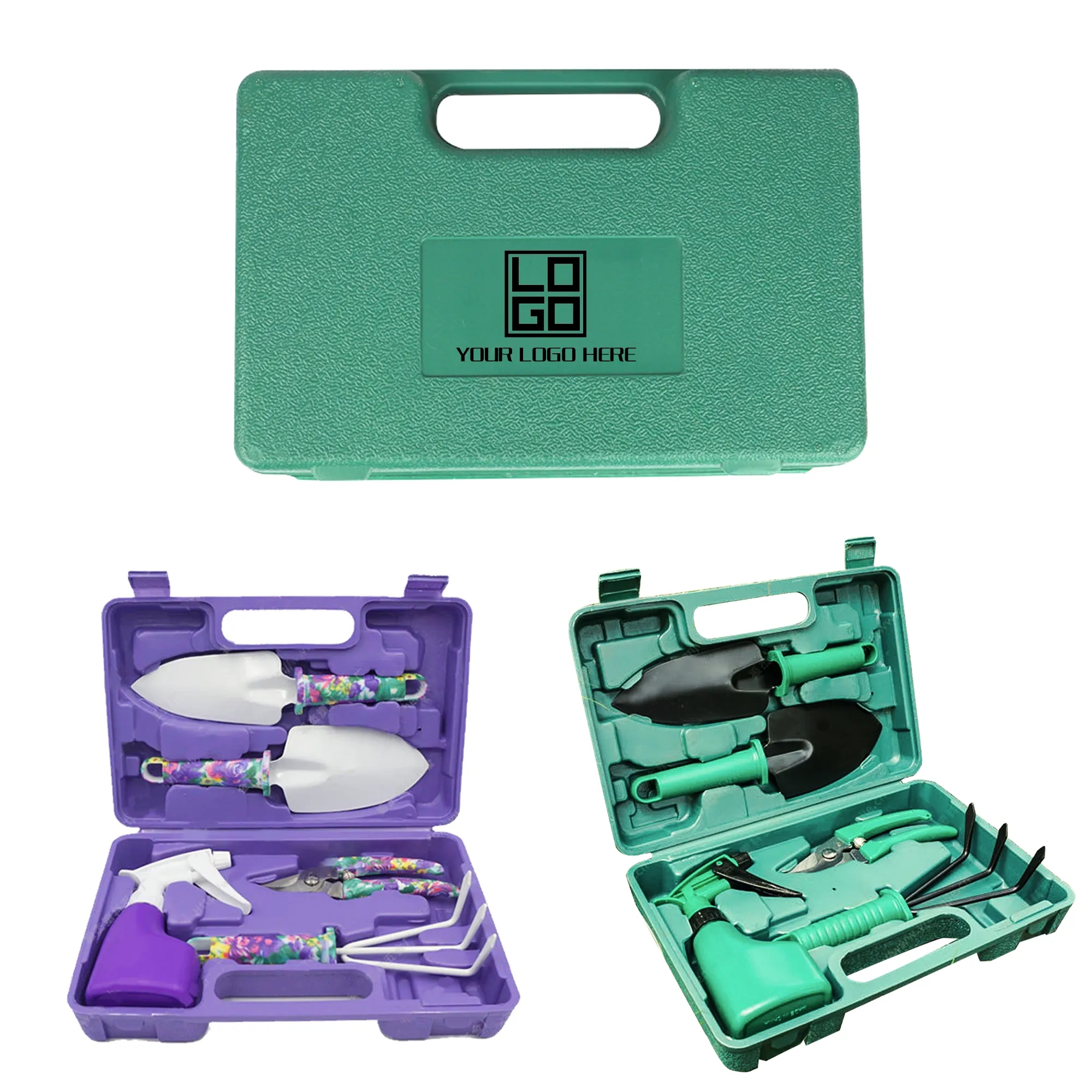 5 Pieces Gardening Tools Set with Carrying Case