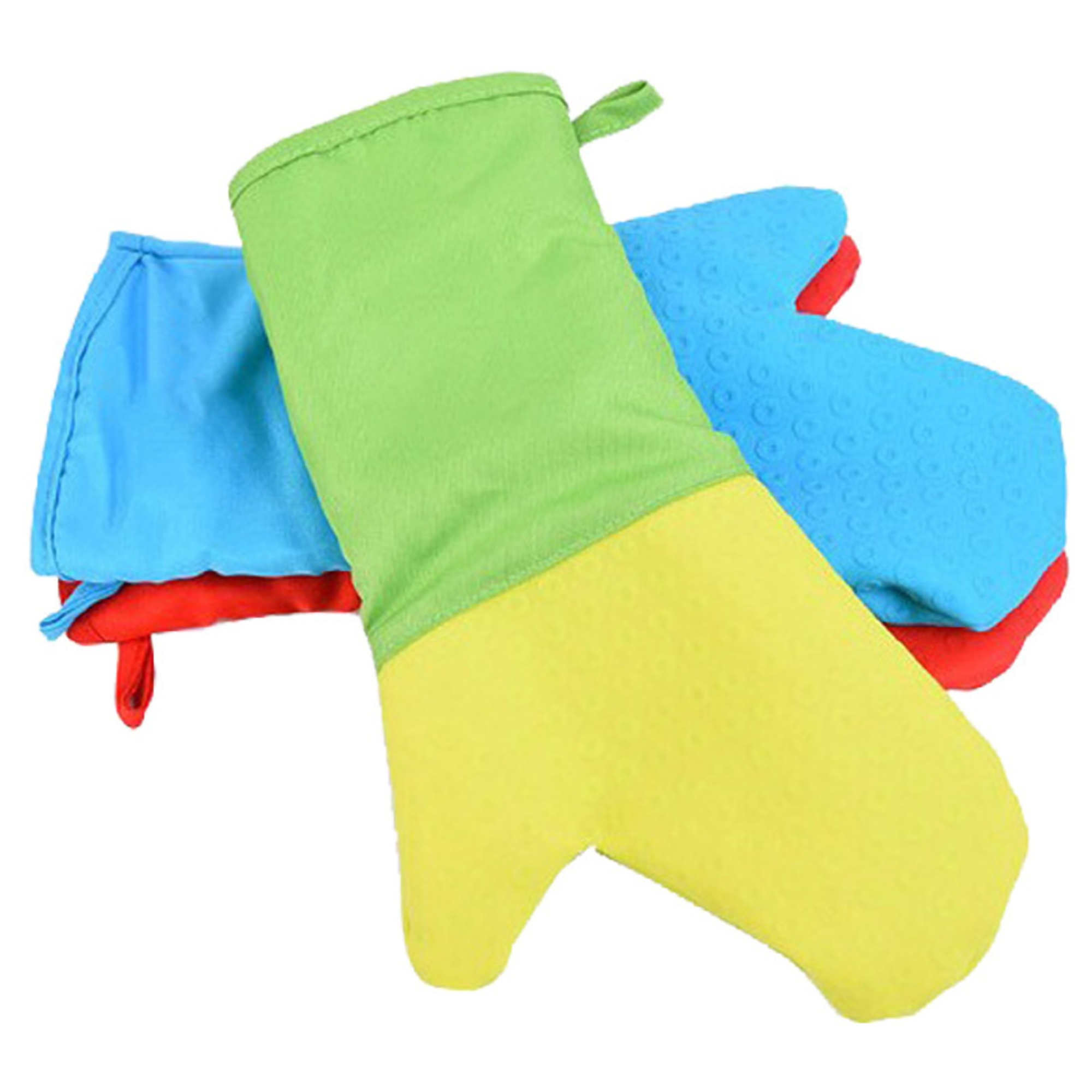 Silicone Baking Gloves w/Cotton Lining 3