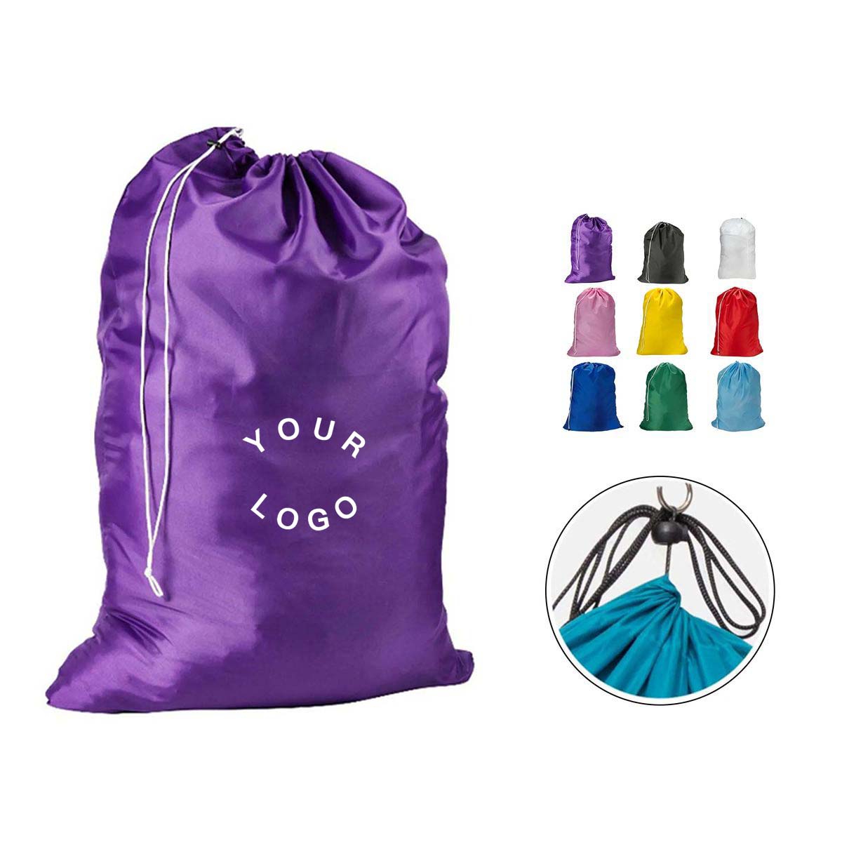 Polyester Laundry Bag with Reinforced Seams 4