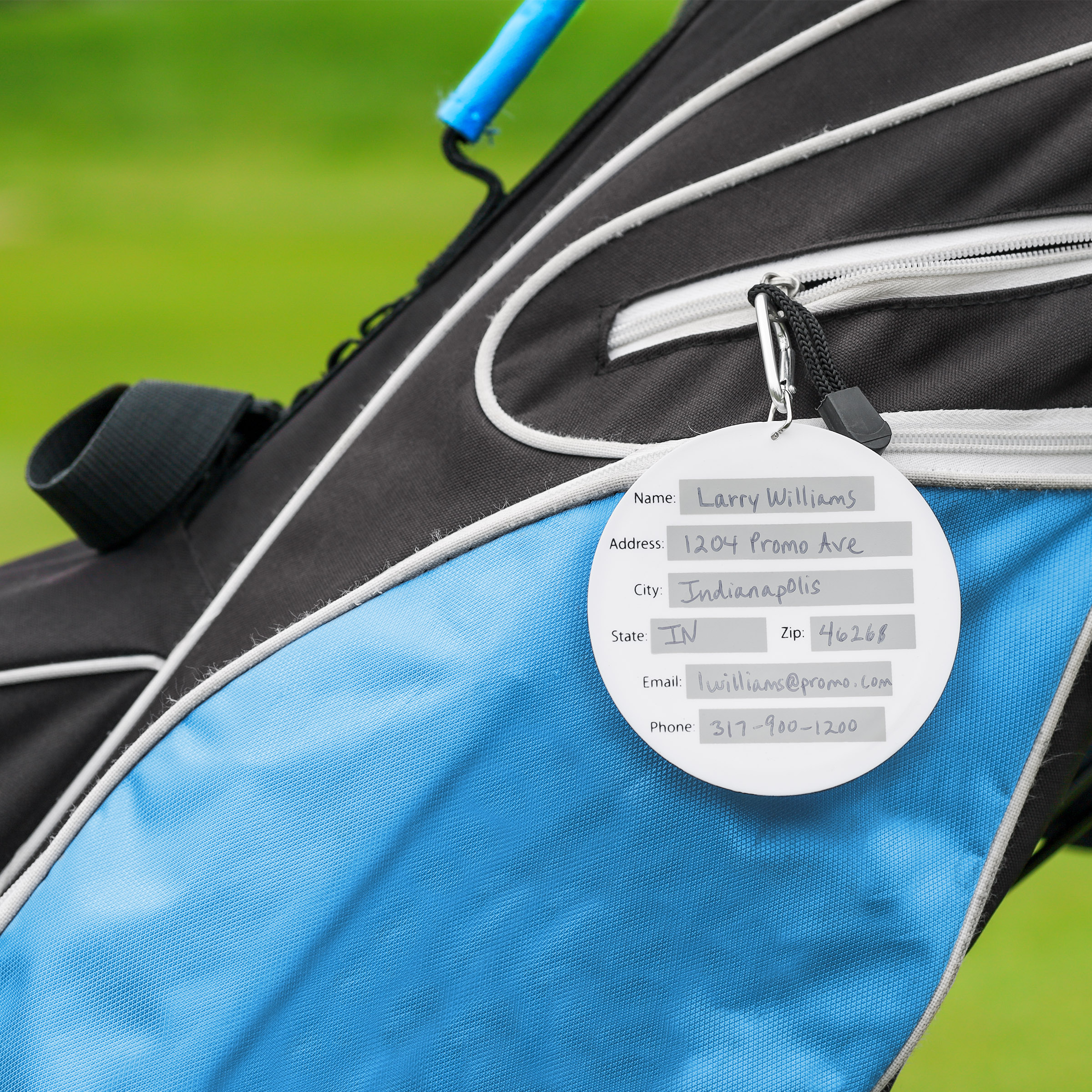 Golf Putt Target PVC Bag Tag 5
