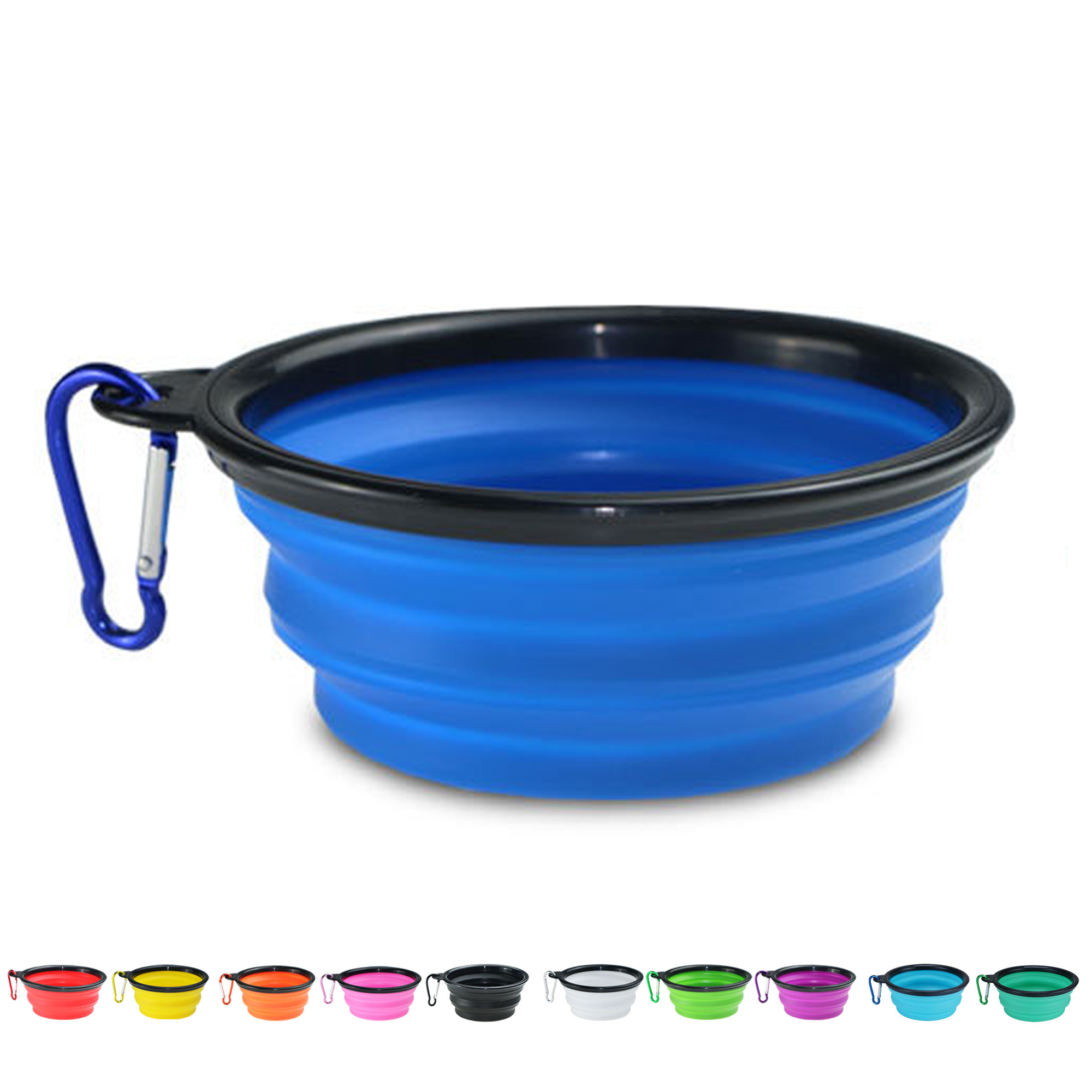 Foldable Dog Bowl with Clip 2