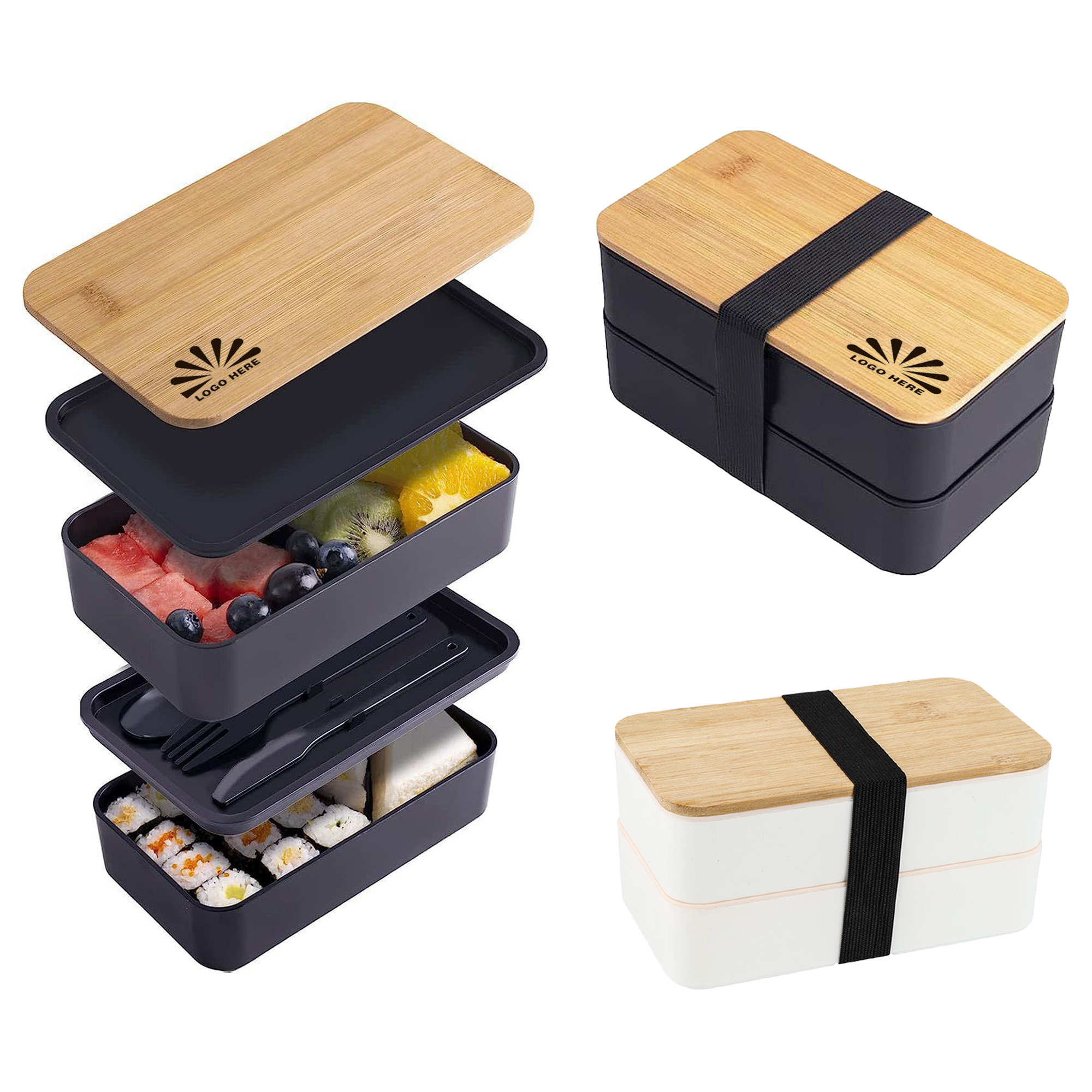 Large Capacity Double-Layer Sealed Bento Box 3