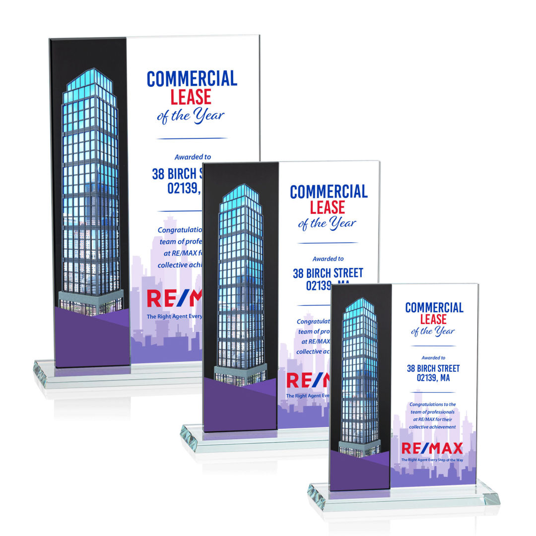Composite Vertical VividPrint™ Award - Black