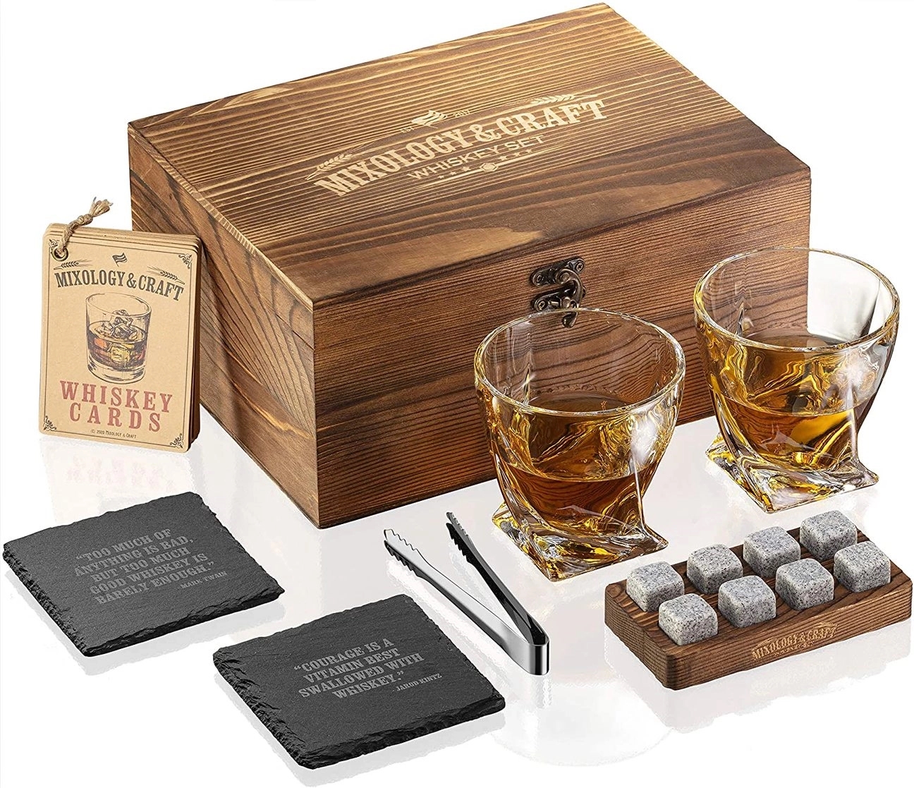 Elegant Whiskey Set in Wooden Box 5