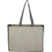 Recycled Cotton Contrast Side Shopper Tote 16