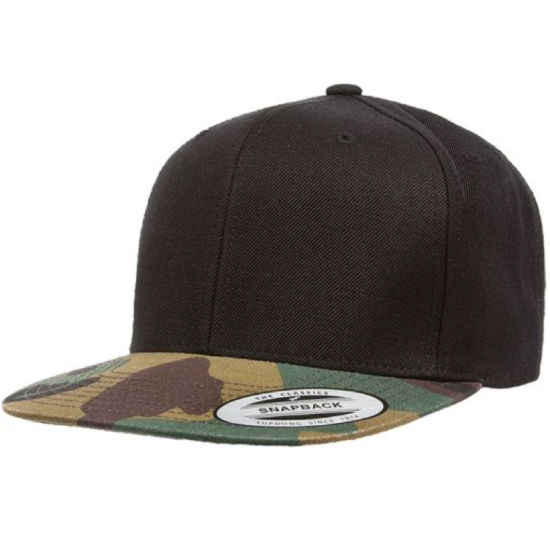 Yupoong 6089TC YP Classics Premium Snapback Two-Tone Camo Hat with Embroidery 11