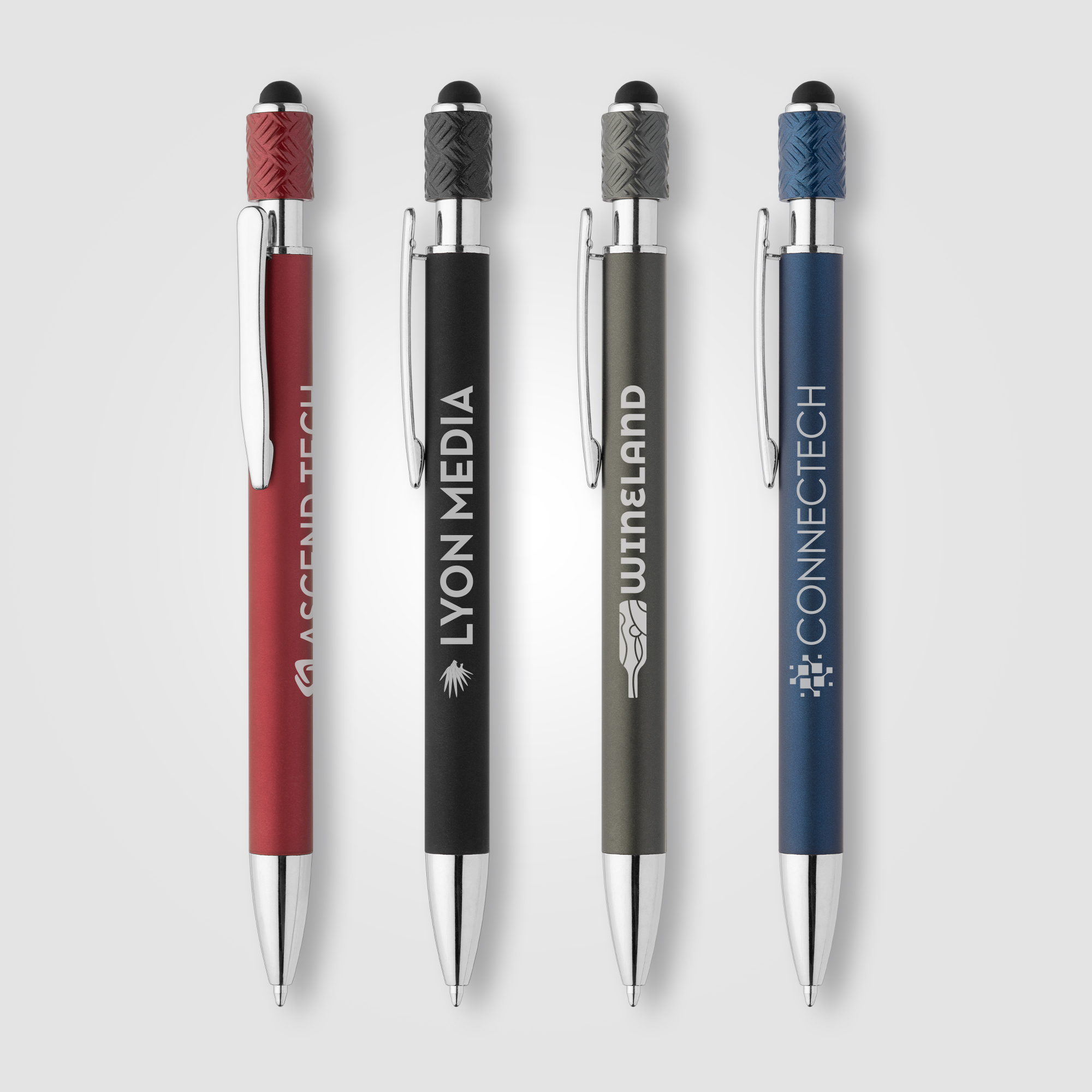 Wave Aluminum Spinner Stylus Pen 16