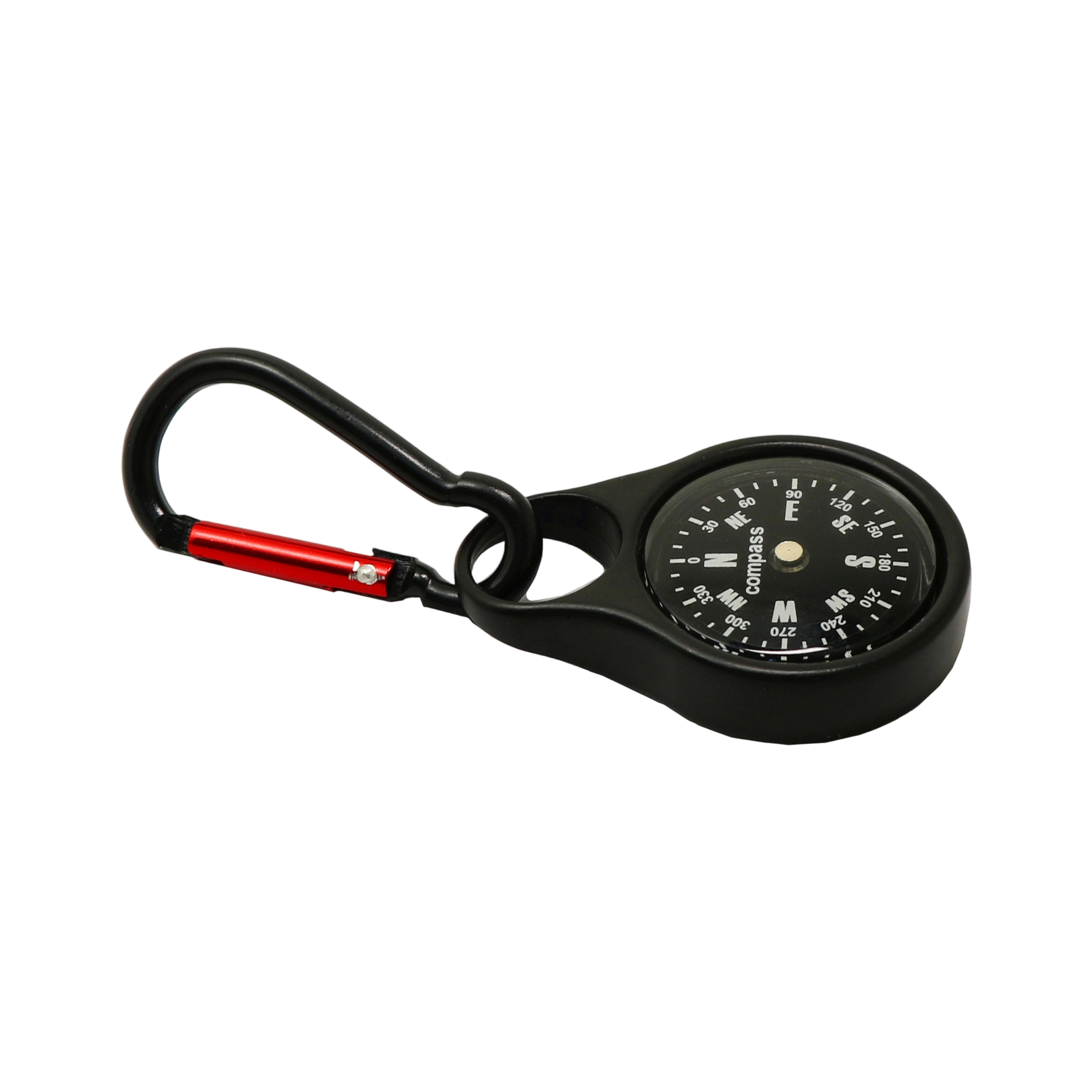 Zinc Alloy Clip Compass With Carabiner 3.62" By 1.46" By 0.47" 4