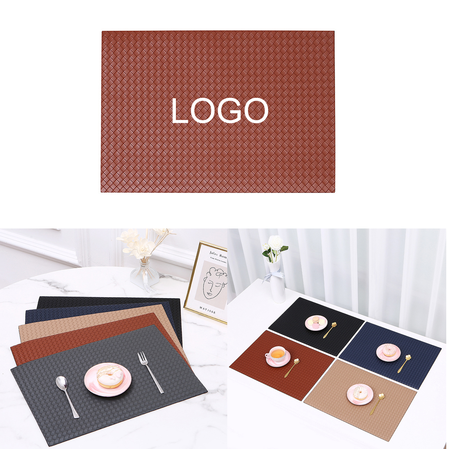 Woven Leather Placemat 1
