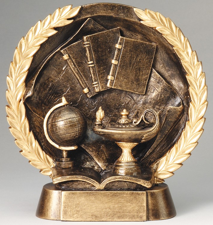 Knowledge High Relief Circular Plate Award 2