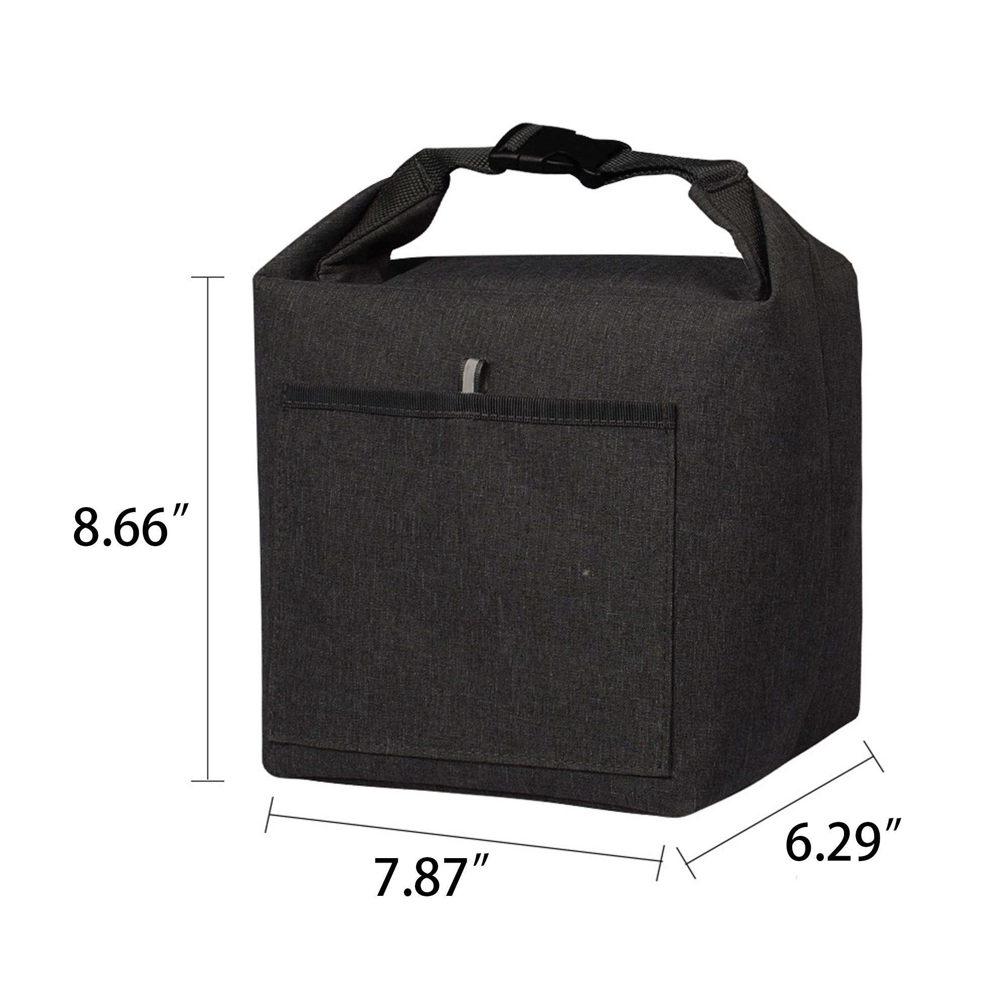 Bellevue Heathered Polyester Lunch Tote with Insulation 5