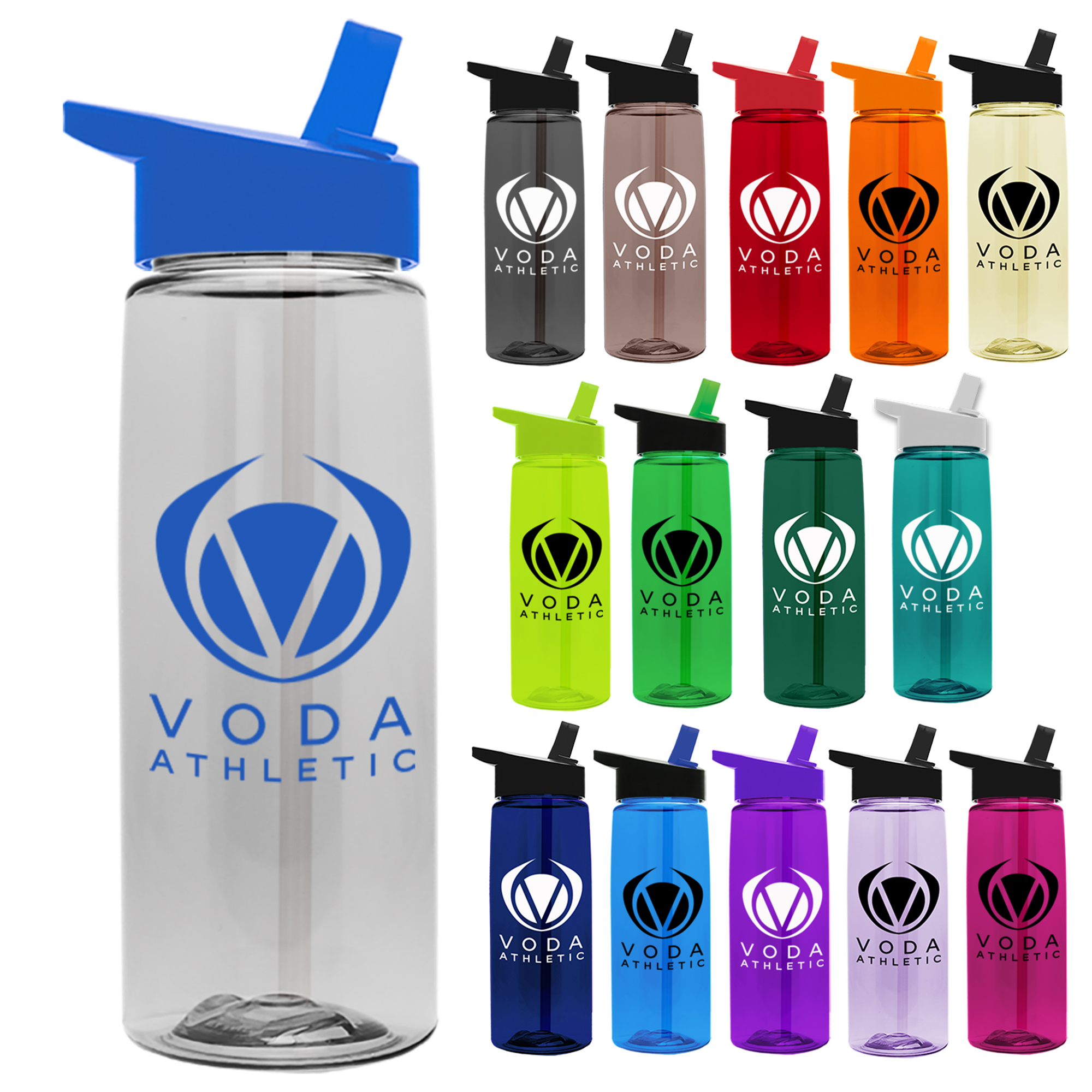 Garyline® Flair Tritan® Bottle with Flip-Straw Lid - 26 oz. 794