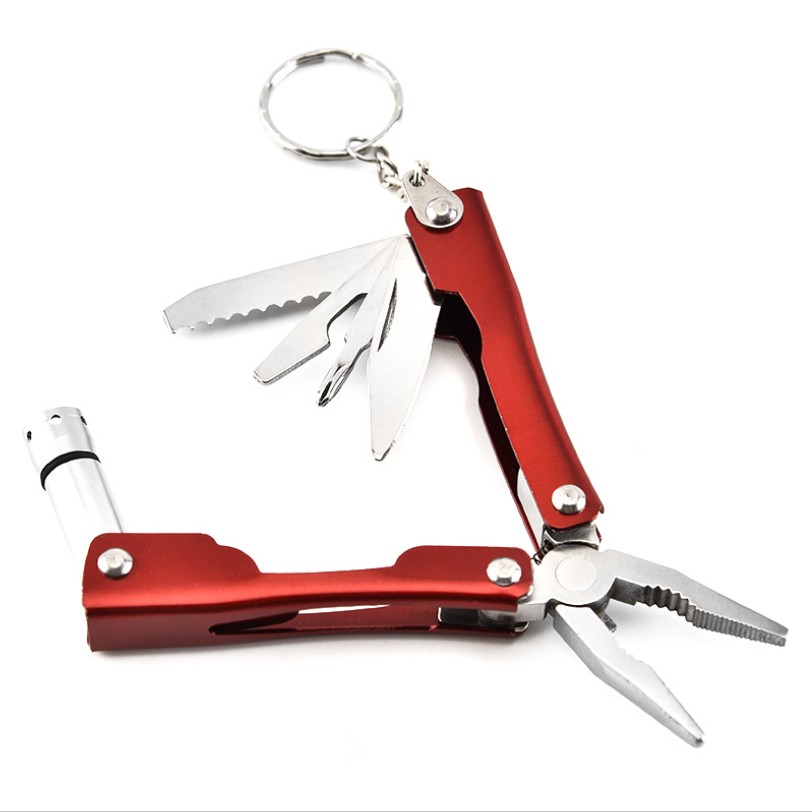 Stainless Steel Multi-Tool Folding Pliers with Mini Flashlight 2
